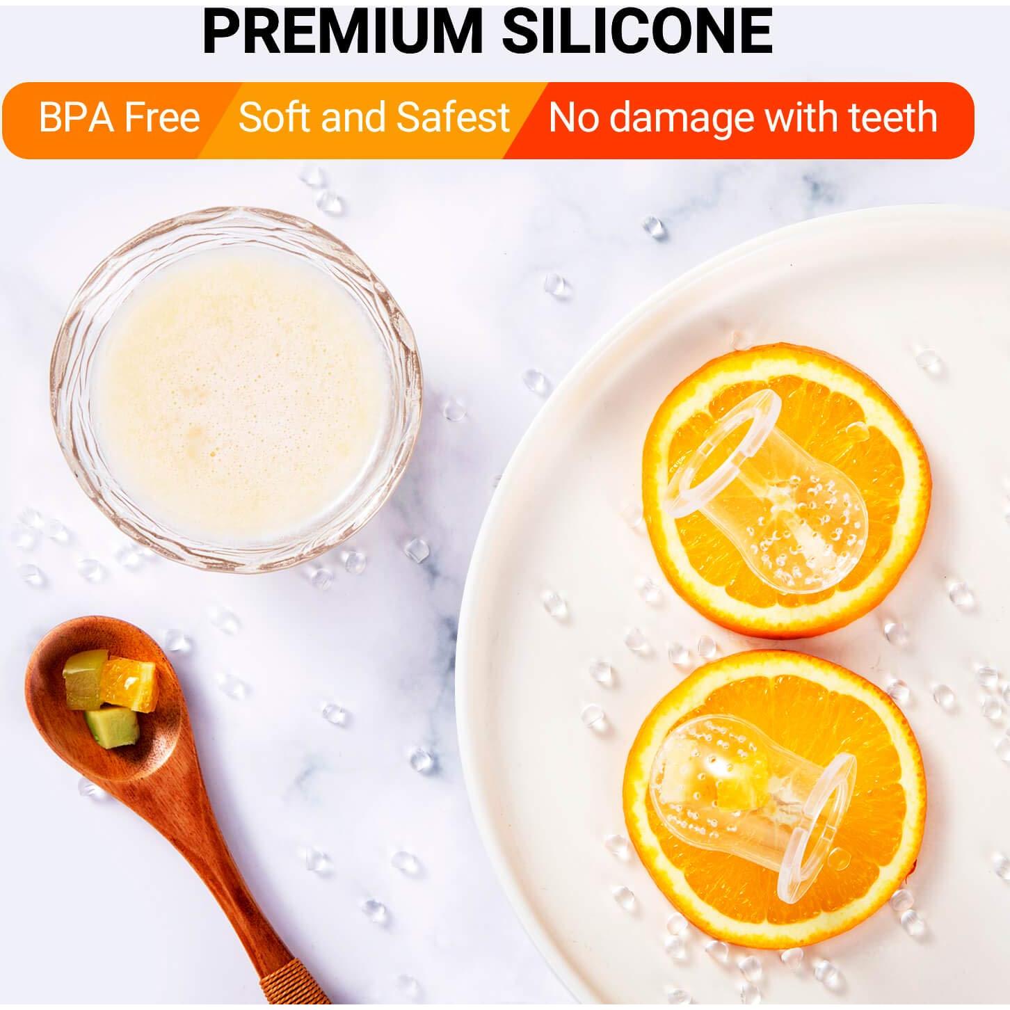 Chupete de Alimentación de Frutas Jochebed Rosa Claro 2 Piezas