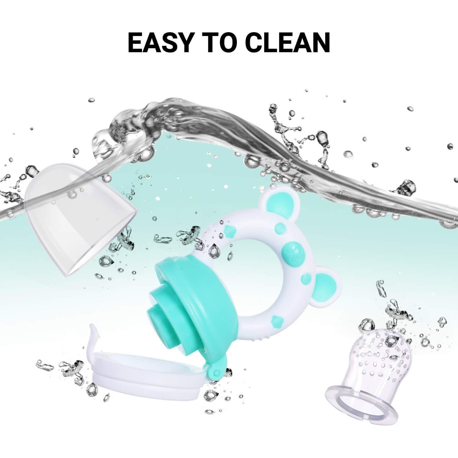 Chupete de Alimentación de Frutas Jochebed Rosa Claro 2 Piezas