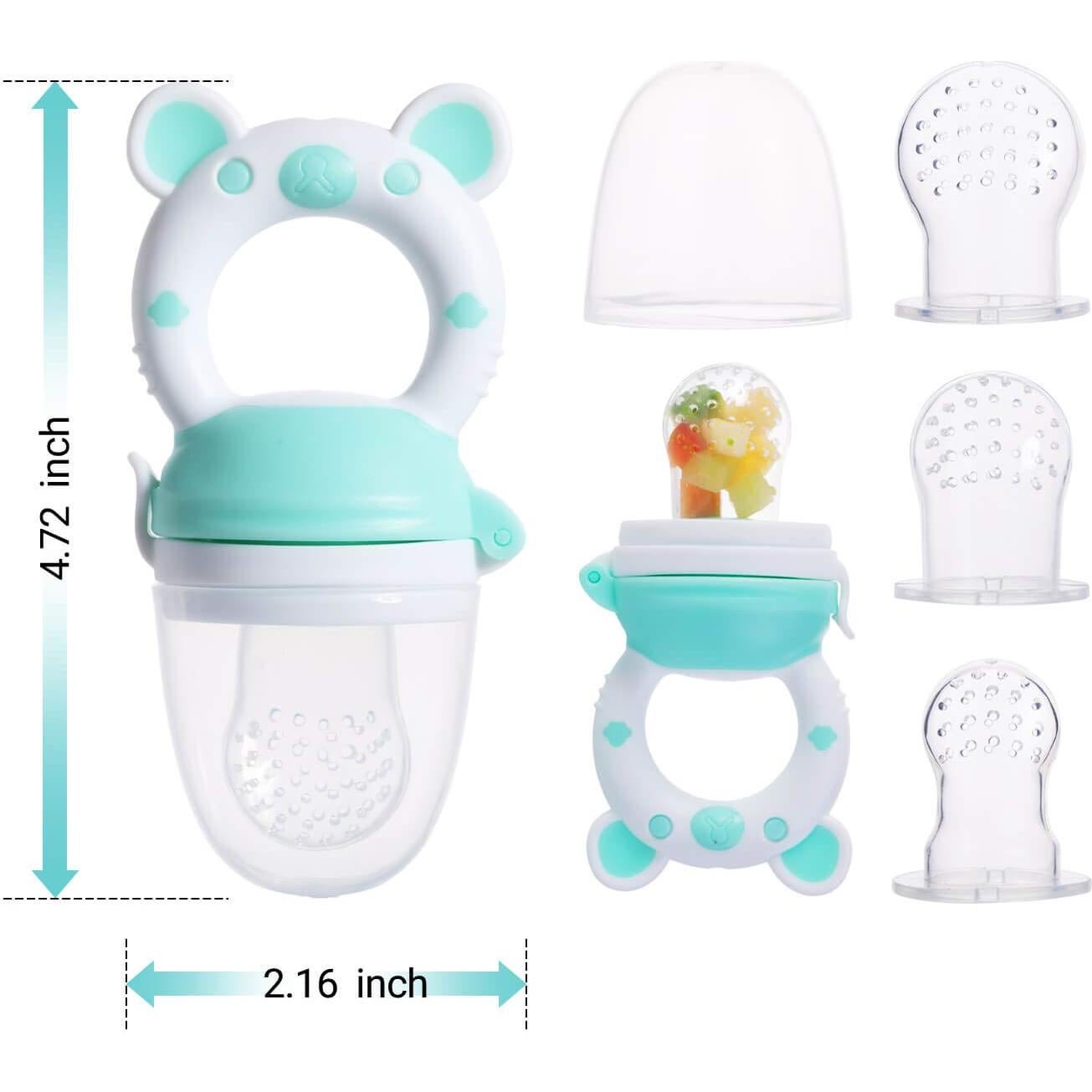 Chupete de Alimentación de Frutas Jochebed Rosa Claro 2 Piezas