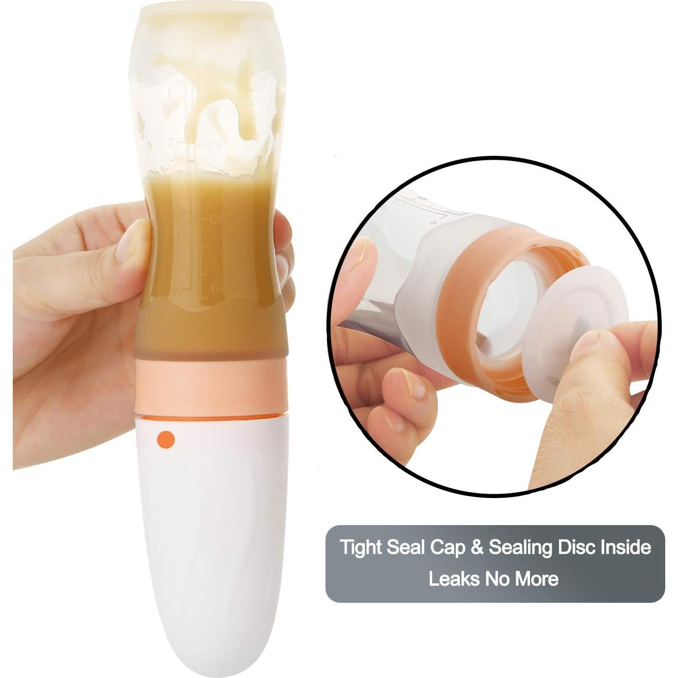 Cuchara de Silicona PandaEar 2 Pack para Bebés - Alimentador 113g