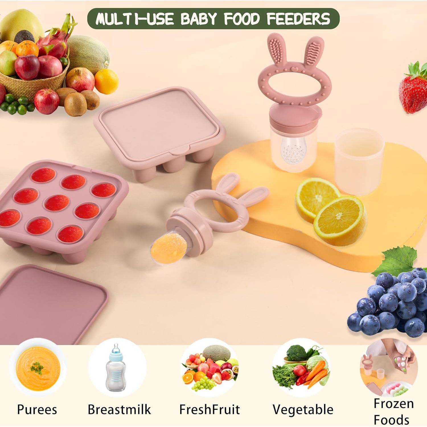 Moldes de Popsicle de Leche Materna WAJIAYON para Bebés - 4 Piezas