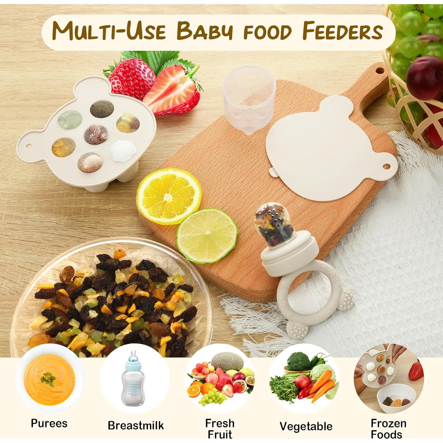 Moldes de Popsicle de Leche Materna y Alimentador de Frutas WAJIAYON