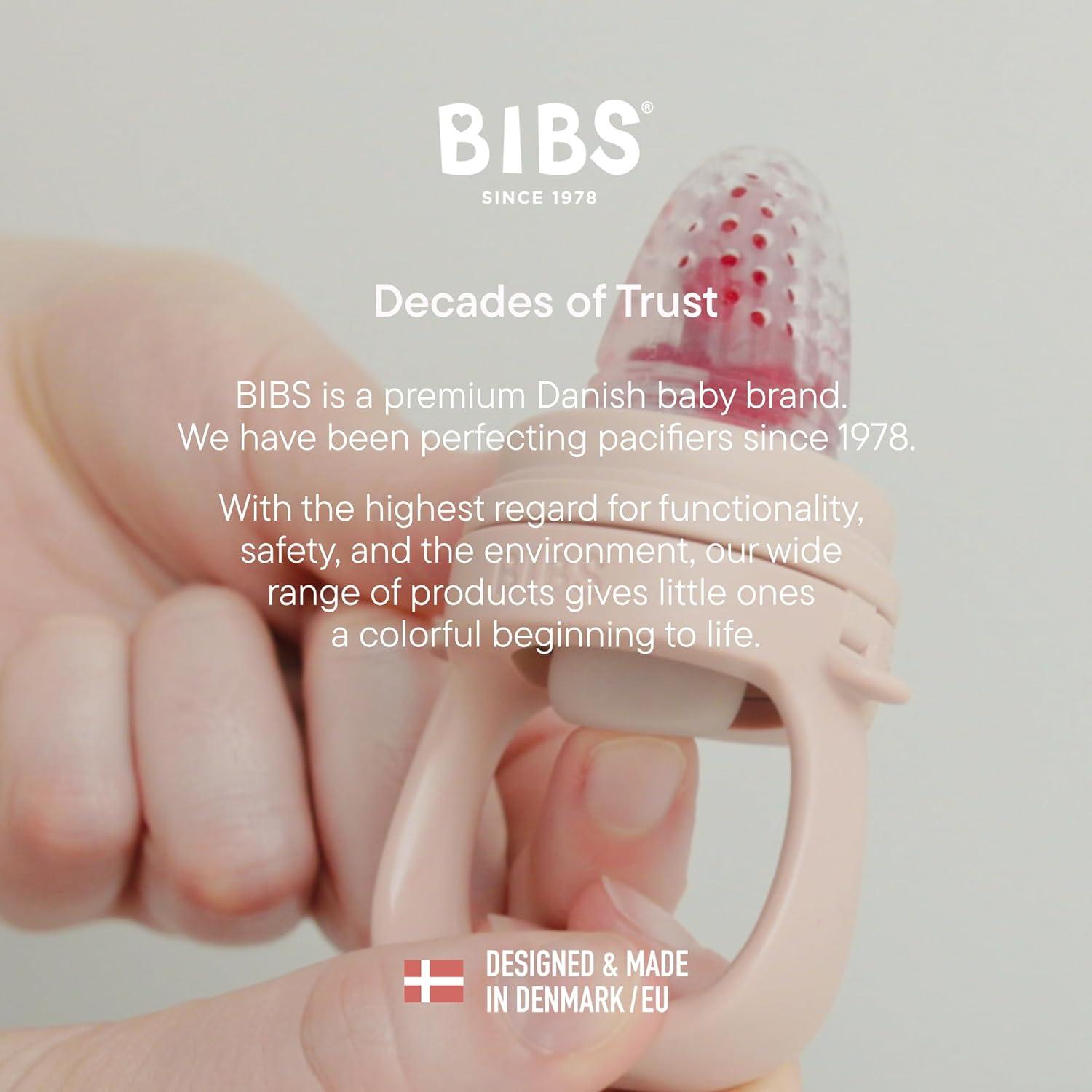 Alimentador para Bebés BIBS con 2 Tetinas de Silicona - Marfil