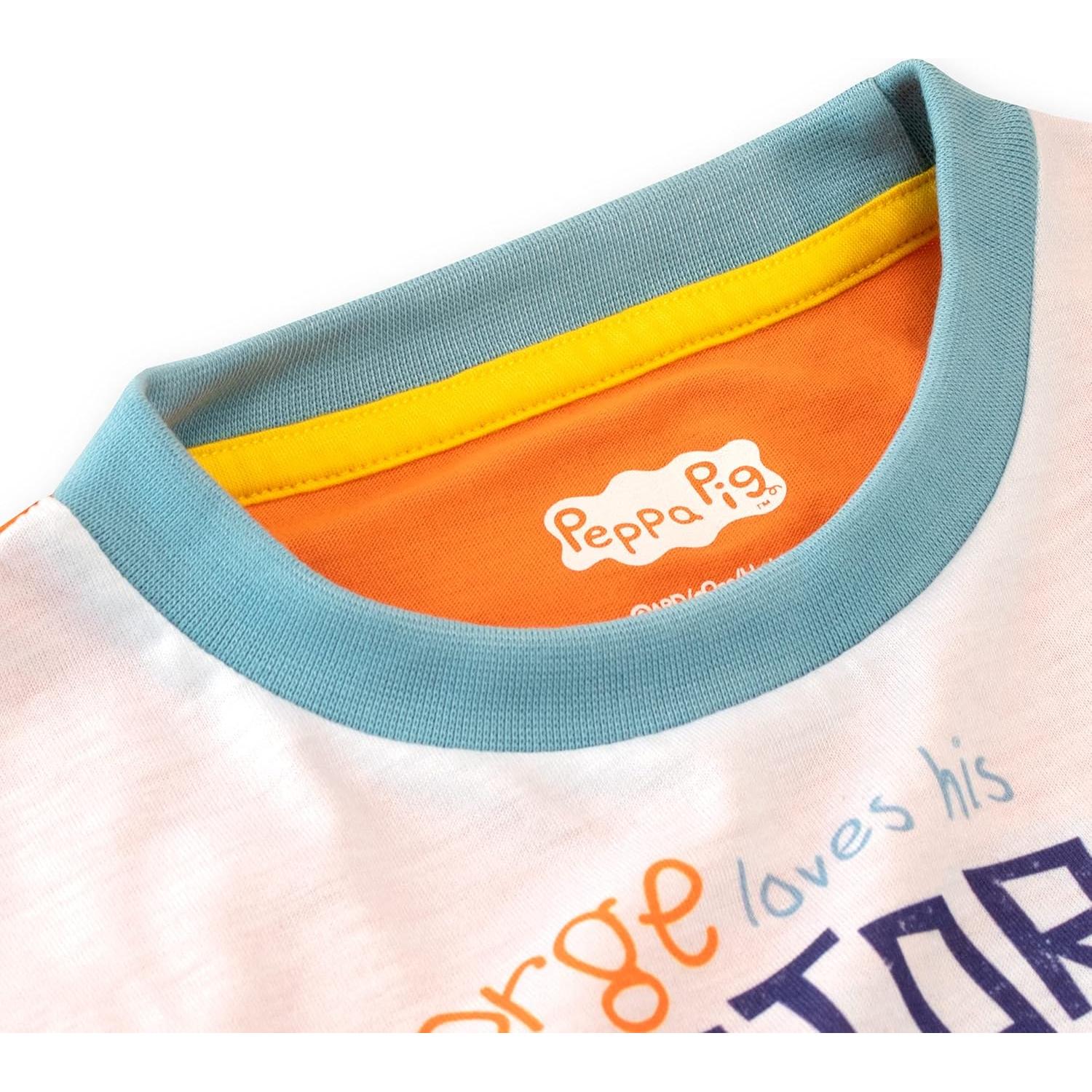 Pijamas George Pig para niños con tractor naranja 2 años
