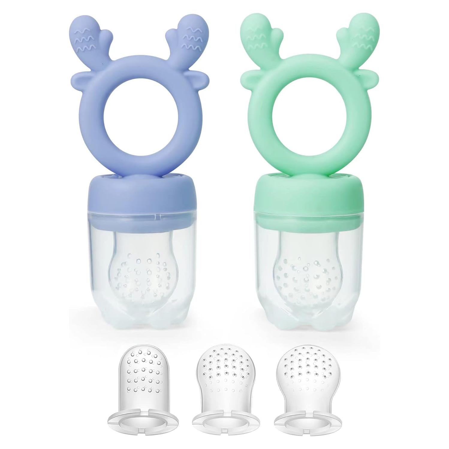 Alimentador de Frutas para Bebés PandaEar - 2 Piezas Silicona