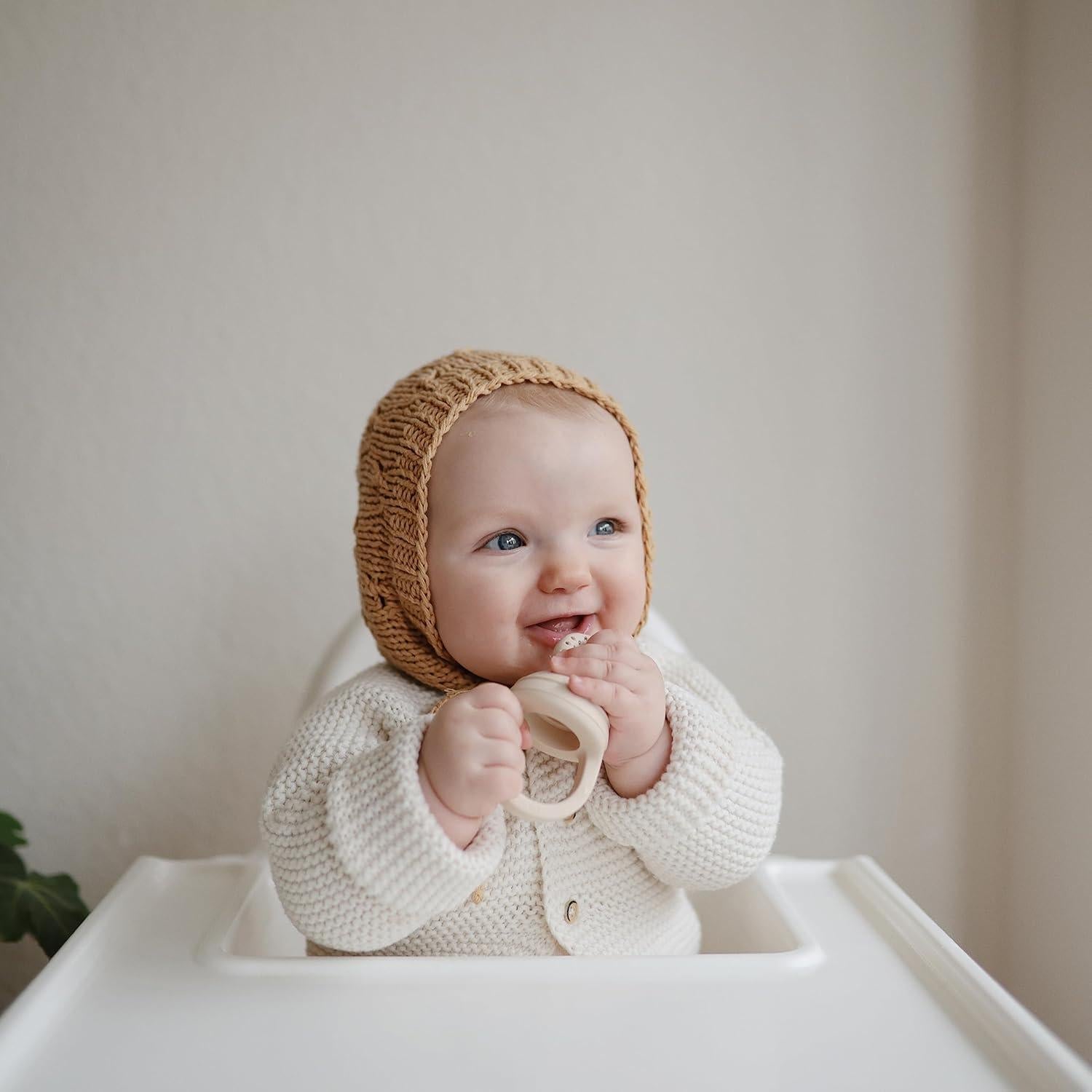 Chupete de Alimentación de Silicona Mushie para Bebés 6+ Meses