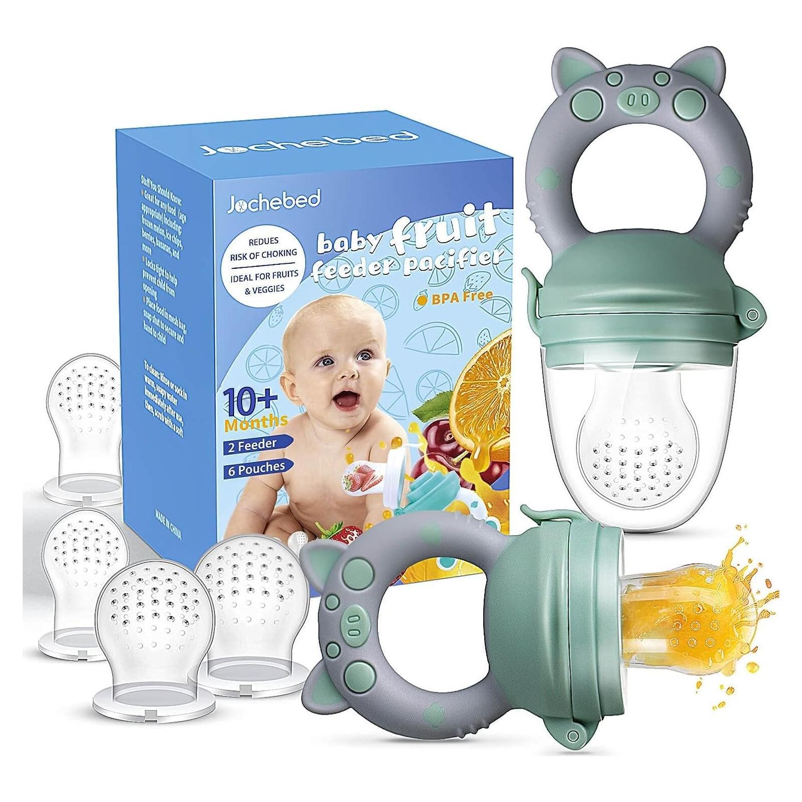 Chupete de Alimentación de Frutas Jochebed - Silicona 100% - 6 Piezas