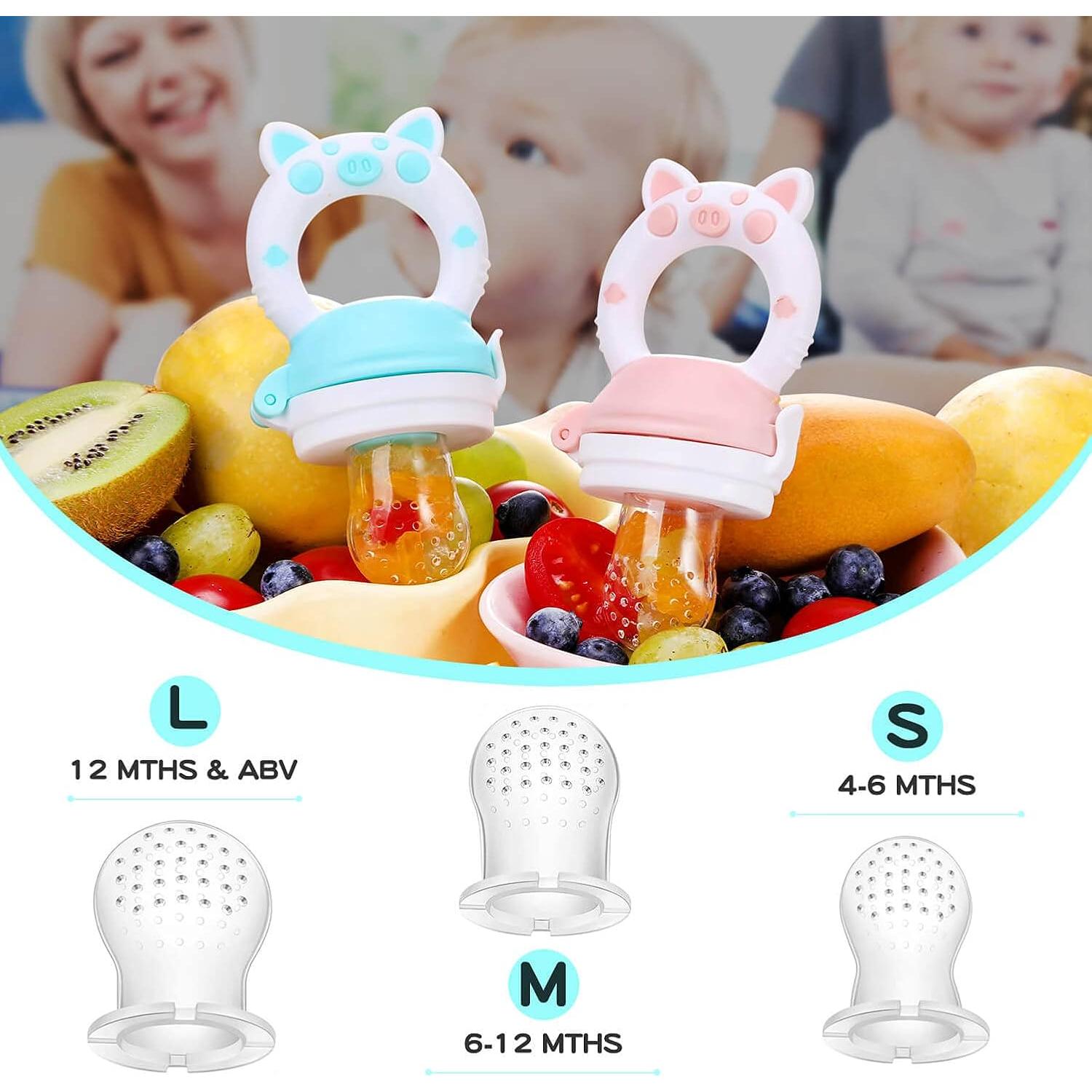 Chupete de Alimentación de Frutas Jochebed - Silicona 100% - 6 Piezas