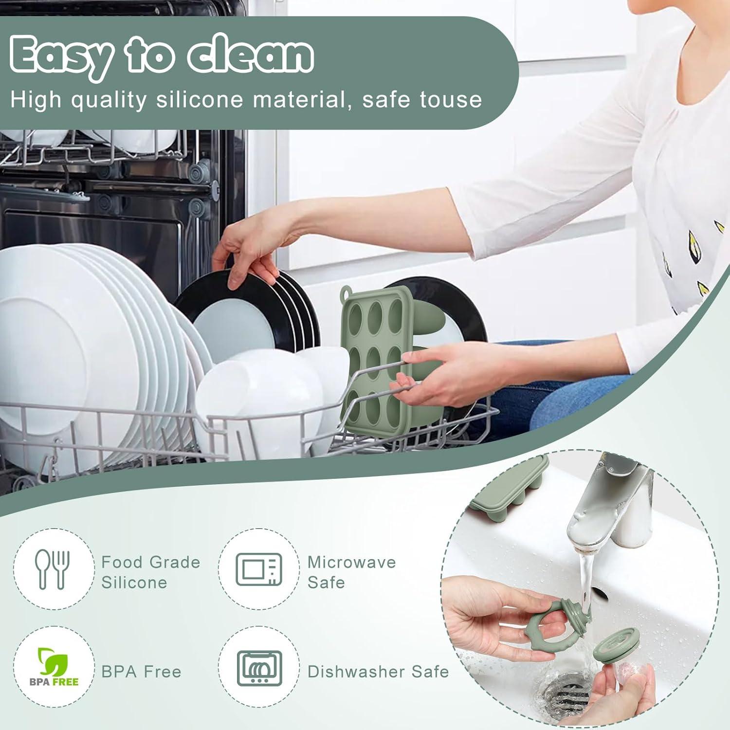 Moldes de Popsicle de Silicona para Bebés - Alivio de Dentición