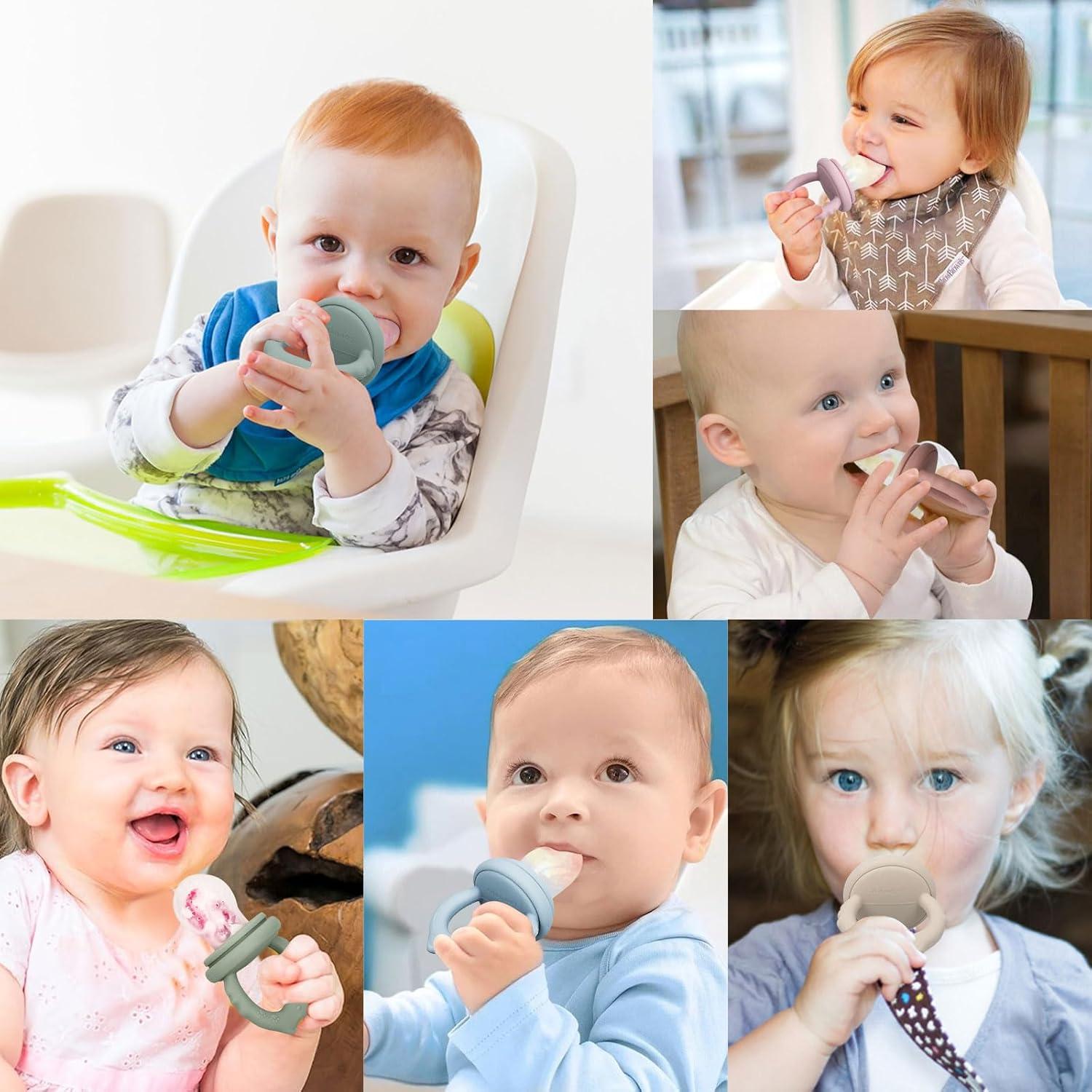 Moldes de Popsicle de Silicona para Bebés - Alivio de Dentición