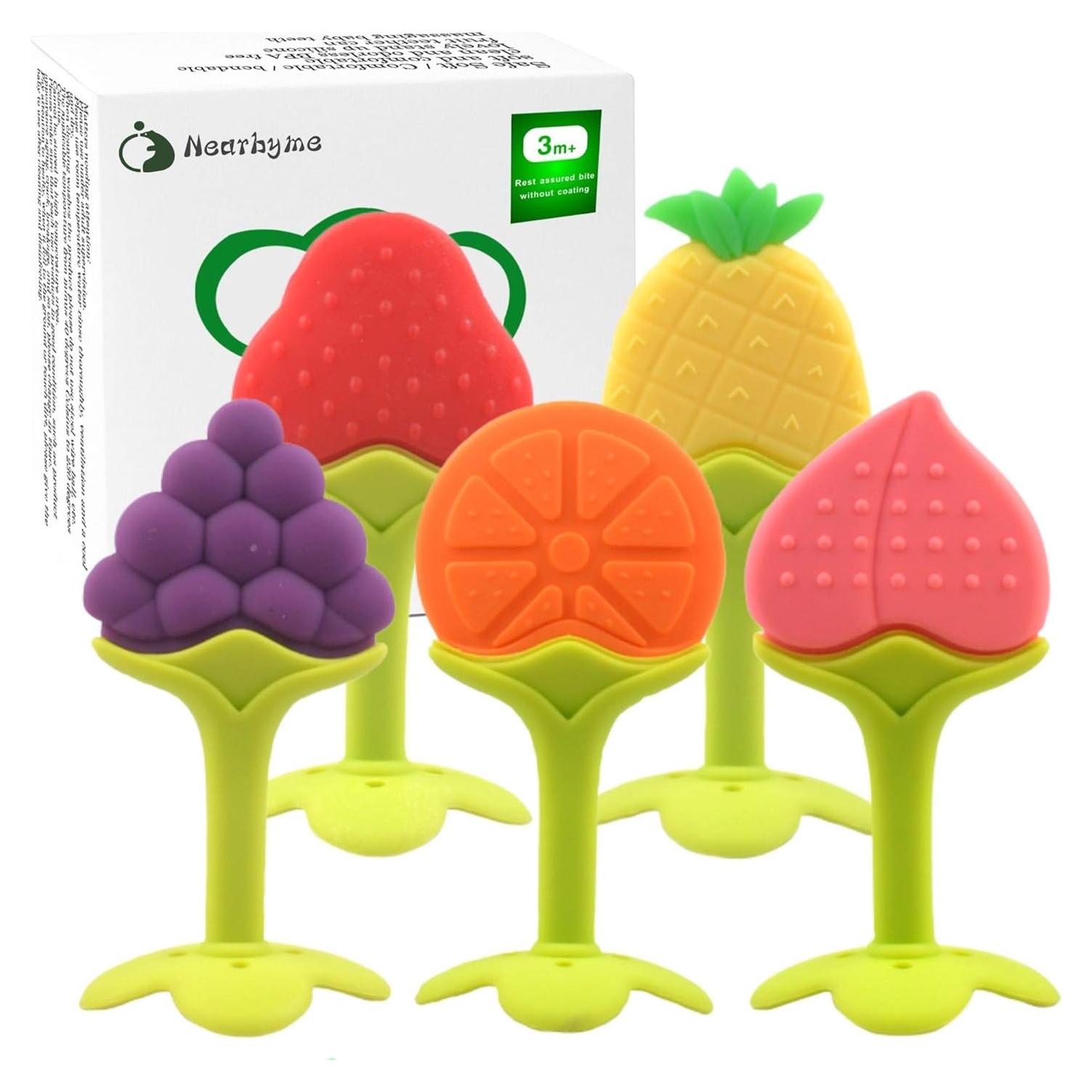 Set de Juguetes de Dentición Nearbyme para Bebés - 5 Piezas