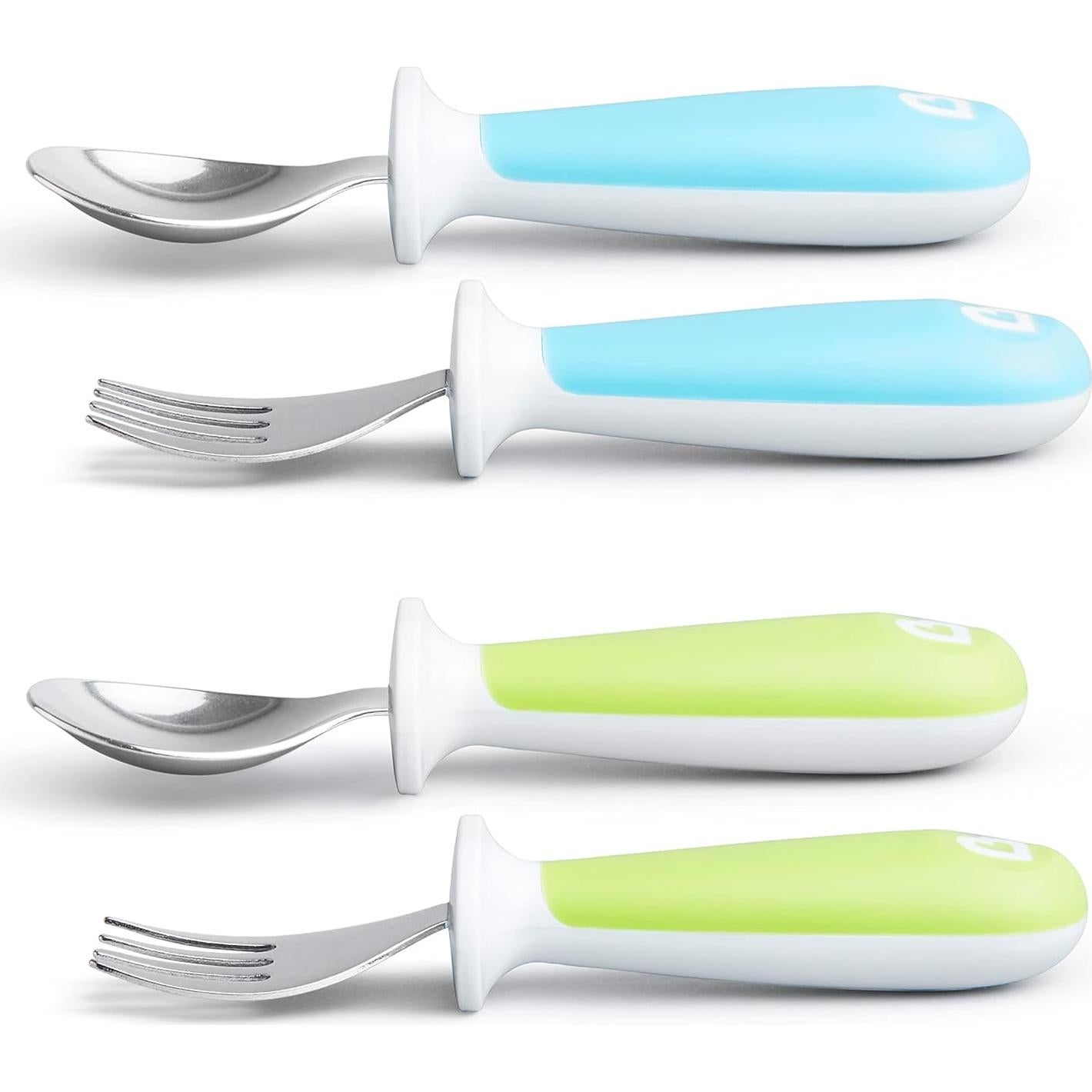 Juego de Utensilios para Niños Munchkin Raise 4 Piezas Azul/Verde