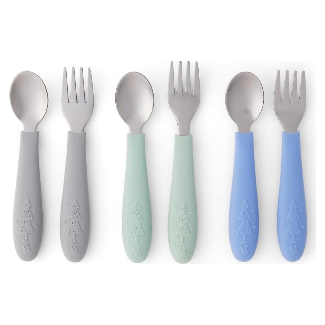 Cubiertos para Niños Elk and Friends - 6 Piezas Acero Inoxidable