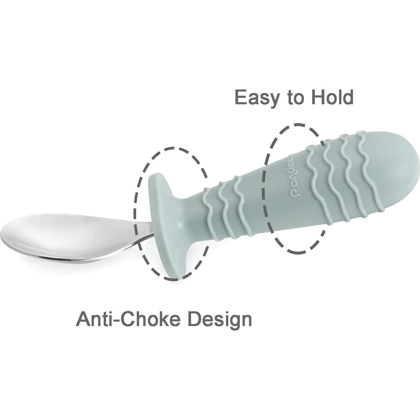 Set de Utensilios de Acero Inoxidable PandaEar para Bebés 4 Piezas