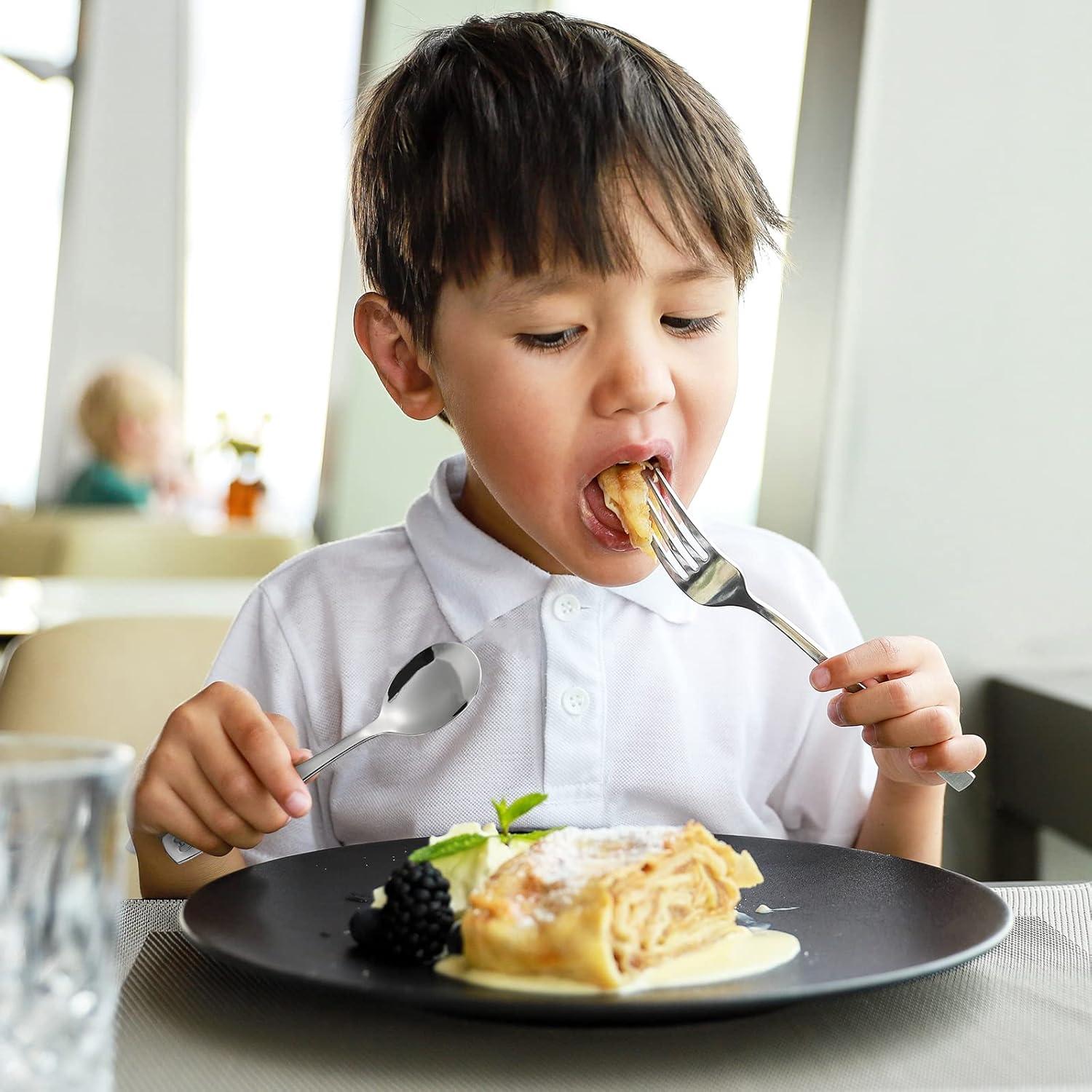 Juego de Utensilios para Niños VITEVER 10 Piezas Acero Inoxidable