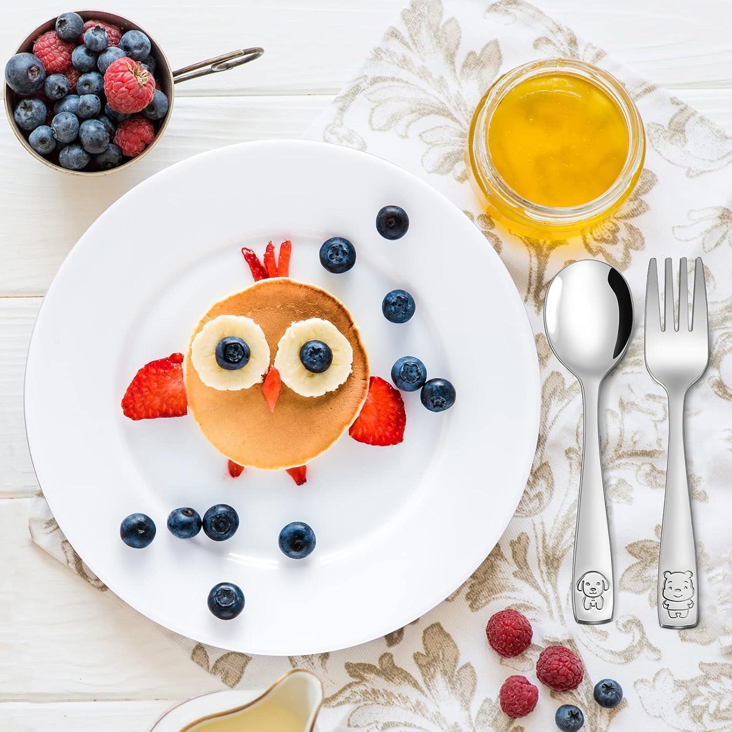 Juego de Utensilios para Niños VITEVER 10 Piezas Acero Inoxidable