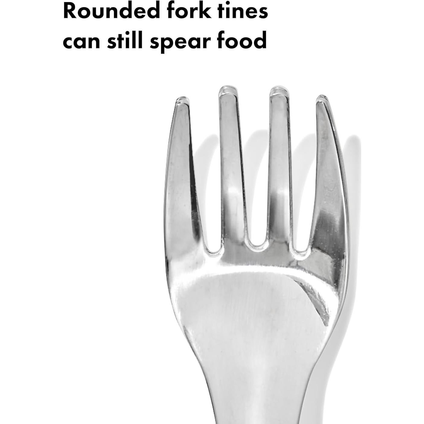 Juego de Tenedor y Cuchara OXO Tot - Acero Inoxidable Flor