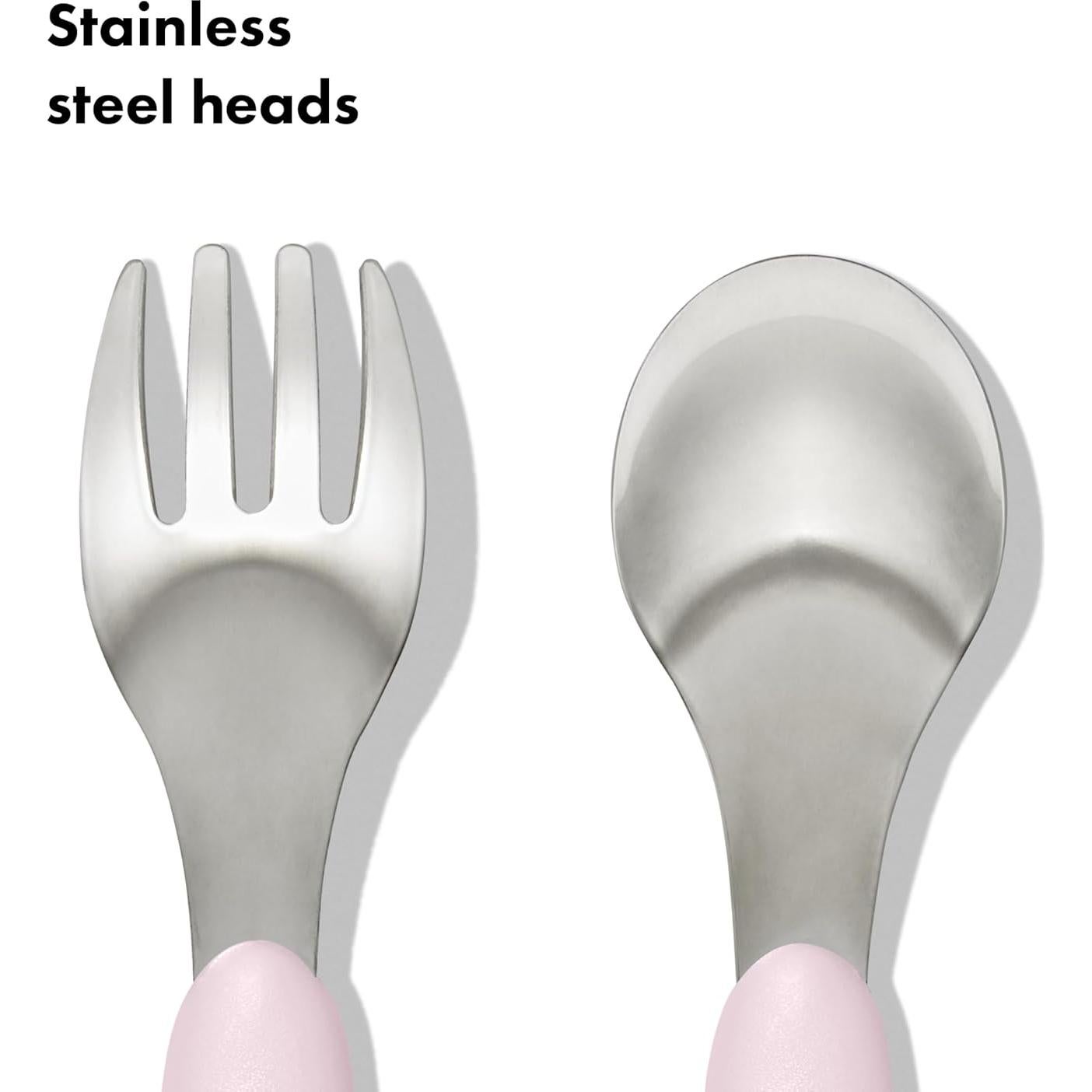 Juego de Tenedor y Cuchara OXO Tot - Acero Inoxidable Flor