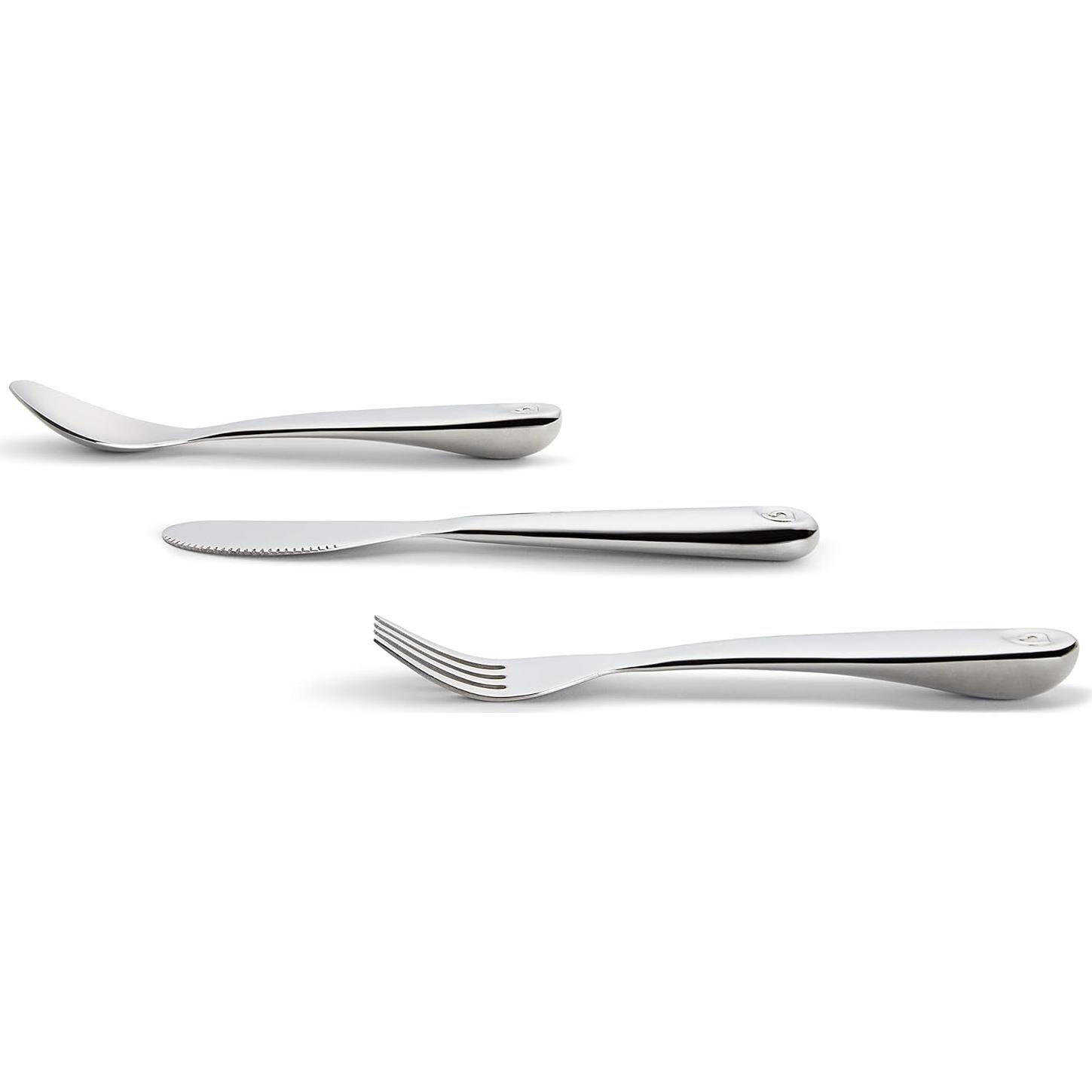 Utensilios de Acero Inoxidable Munchkin para Niños - 3 Piezas