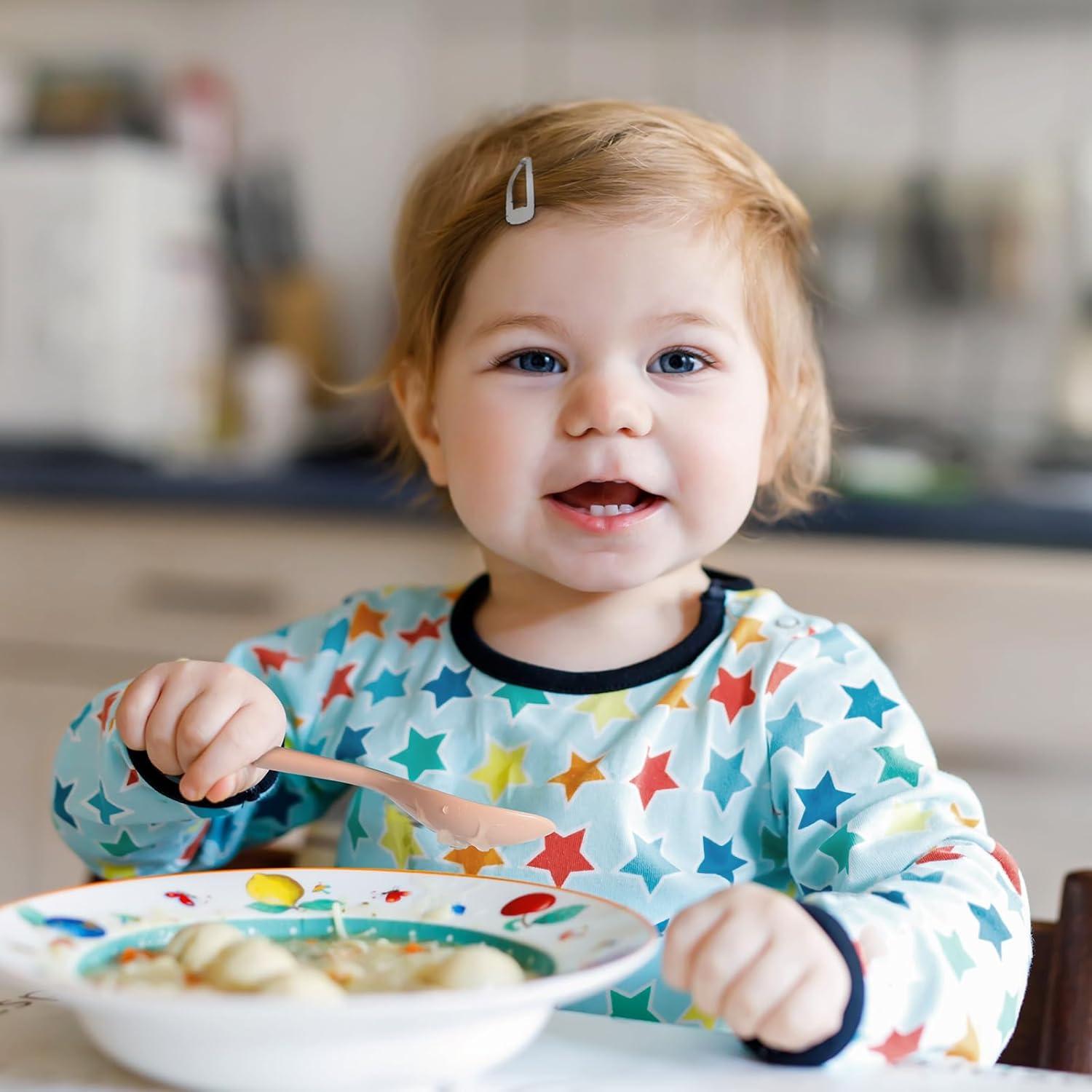 Juego de Utensilios para Niños 12 Piezas POIKSHARK Reutilizables