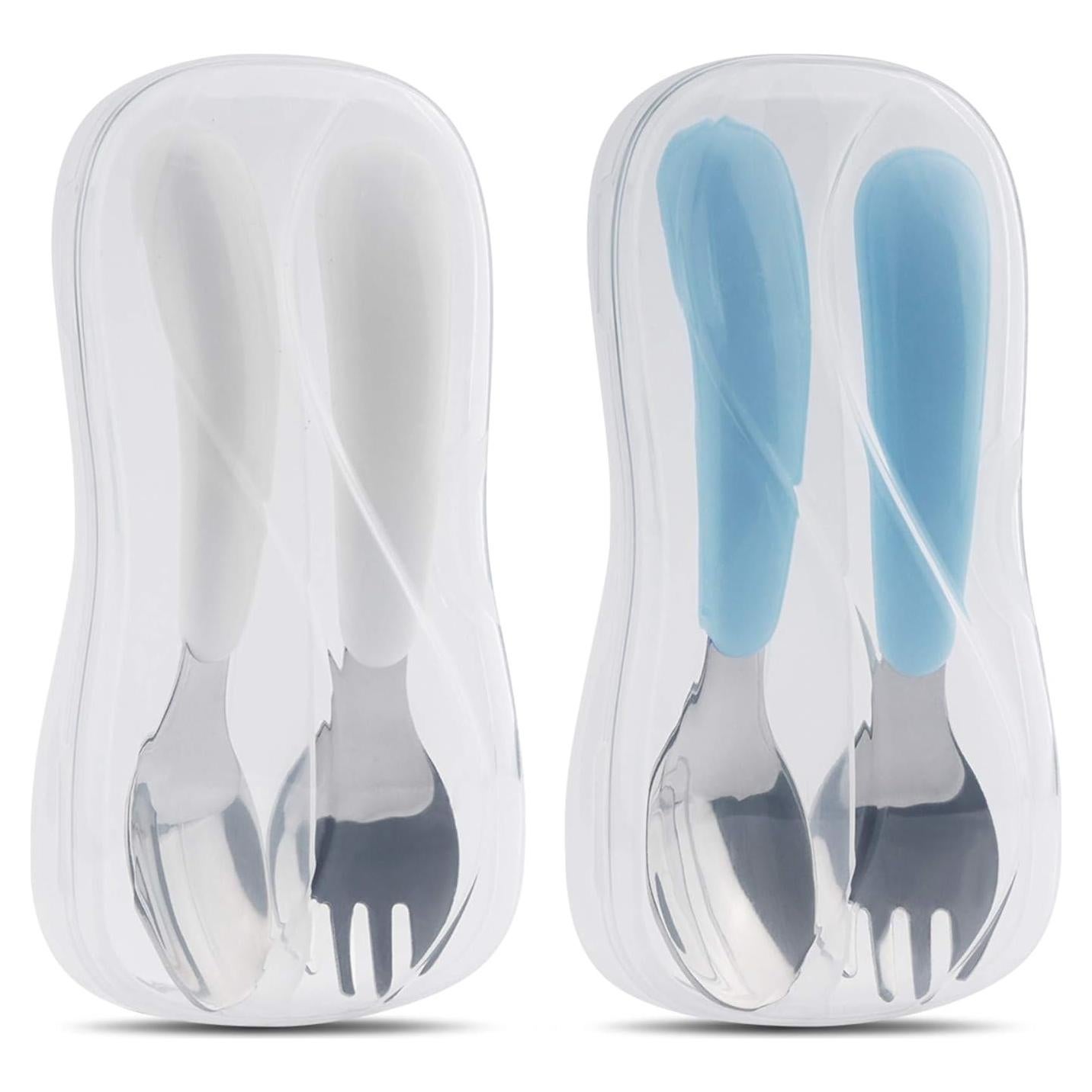 Set de Utensilios para Niños Kirecoo - Acero Inoxidable 4 Piezas