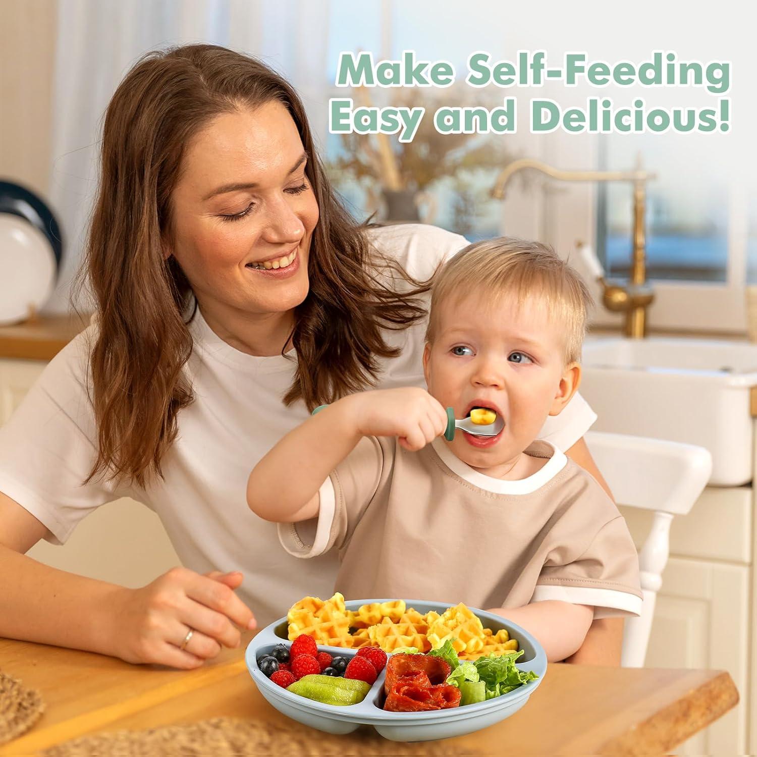 Set de Utensilios para Niños DRKIO 6 Piezas Acero Inoxidable