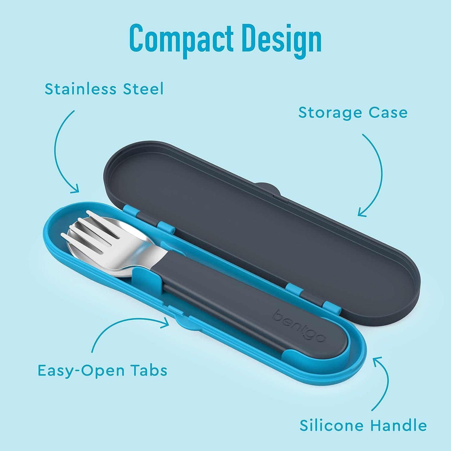 Juego de Utensilios Reutilizables Bentgo Kids - Acero Inoxidable