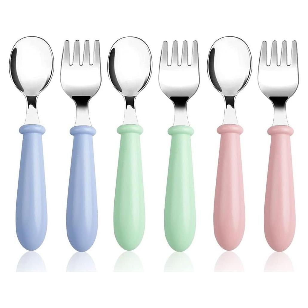 Set de Utensilios para Niños Pimoys 6 Piezas Acero Inoxidable