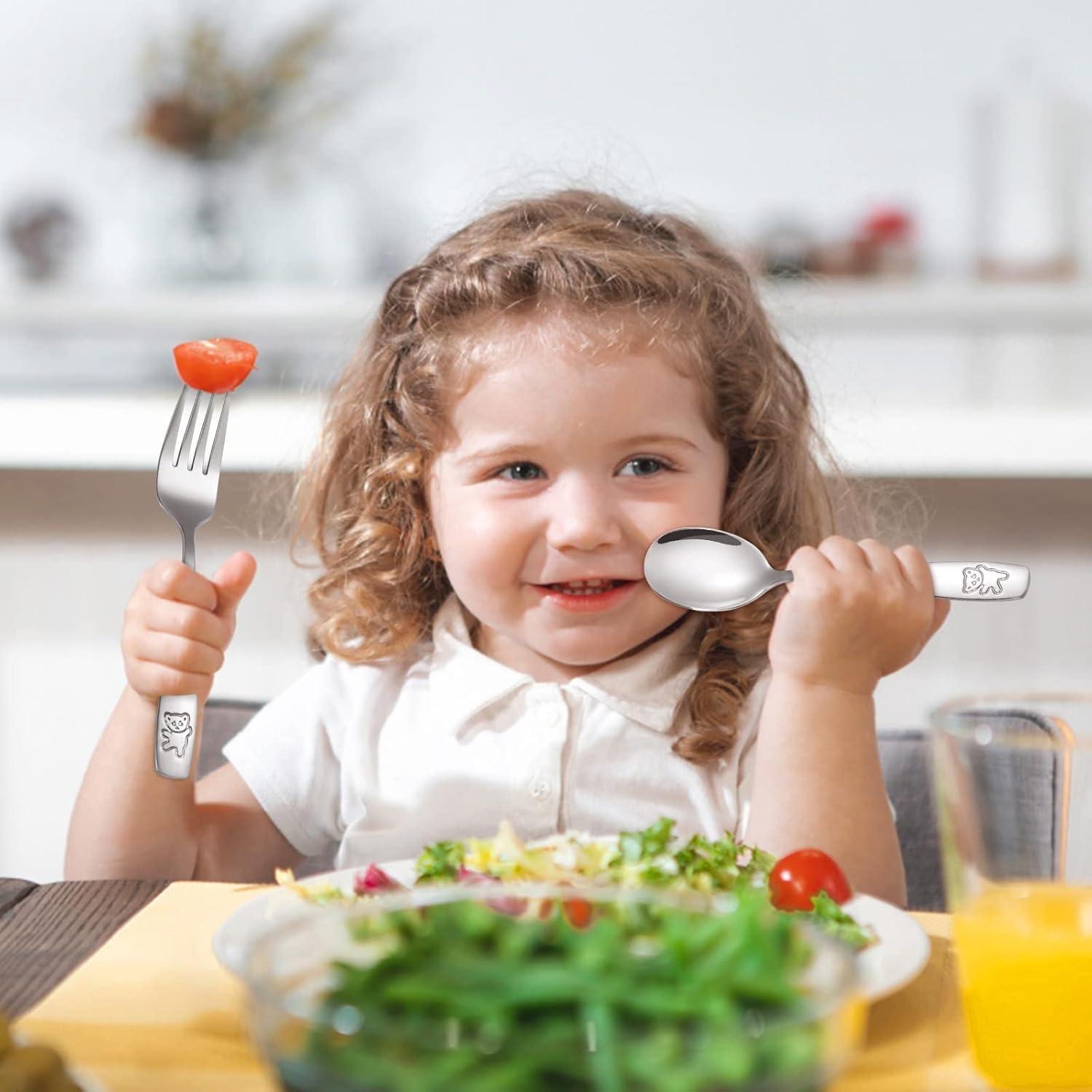 Set de Utensilios para Niños Pimoys 6 Piezas Acero Inoxidable