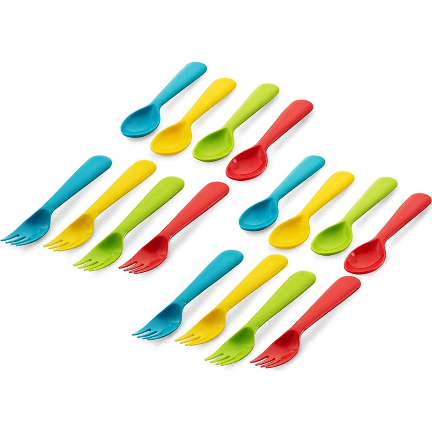 Juego de Utensilios de Plástico para Niños 16 Piezas PLASKIDY