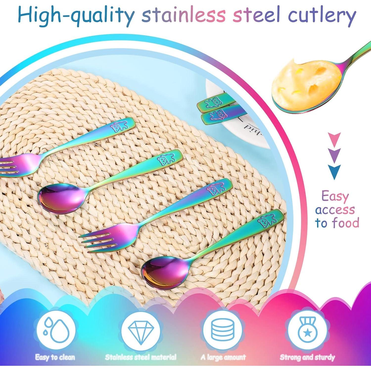 Juego de Cubiertos para Niños Pimoys 6 Piezas Acero Inoxidable