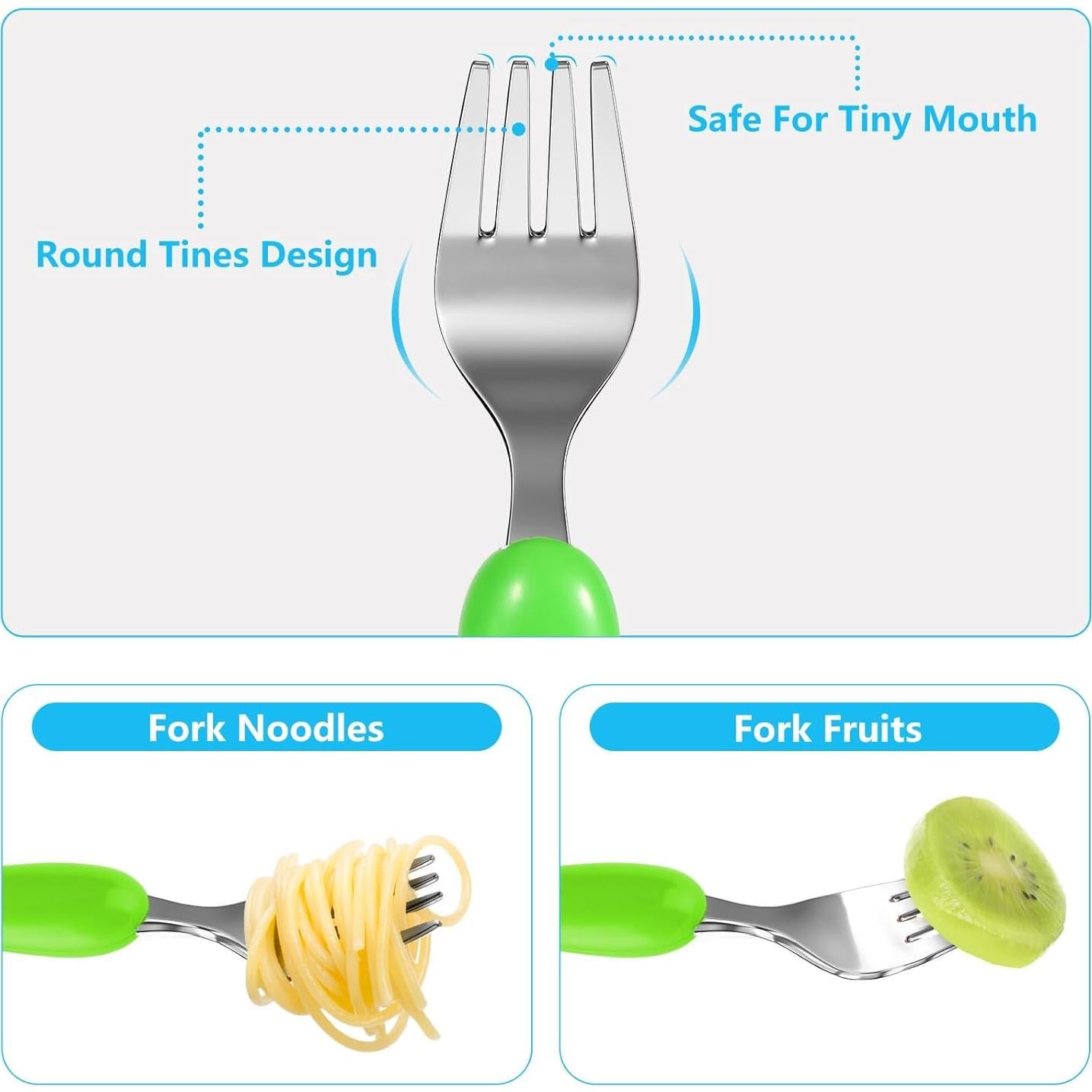 Juego de Cubiertos para Niños Lehoo Castle 6 Piezas Acero Inoxidable