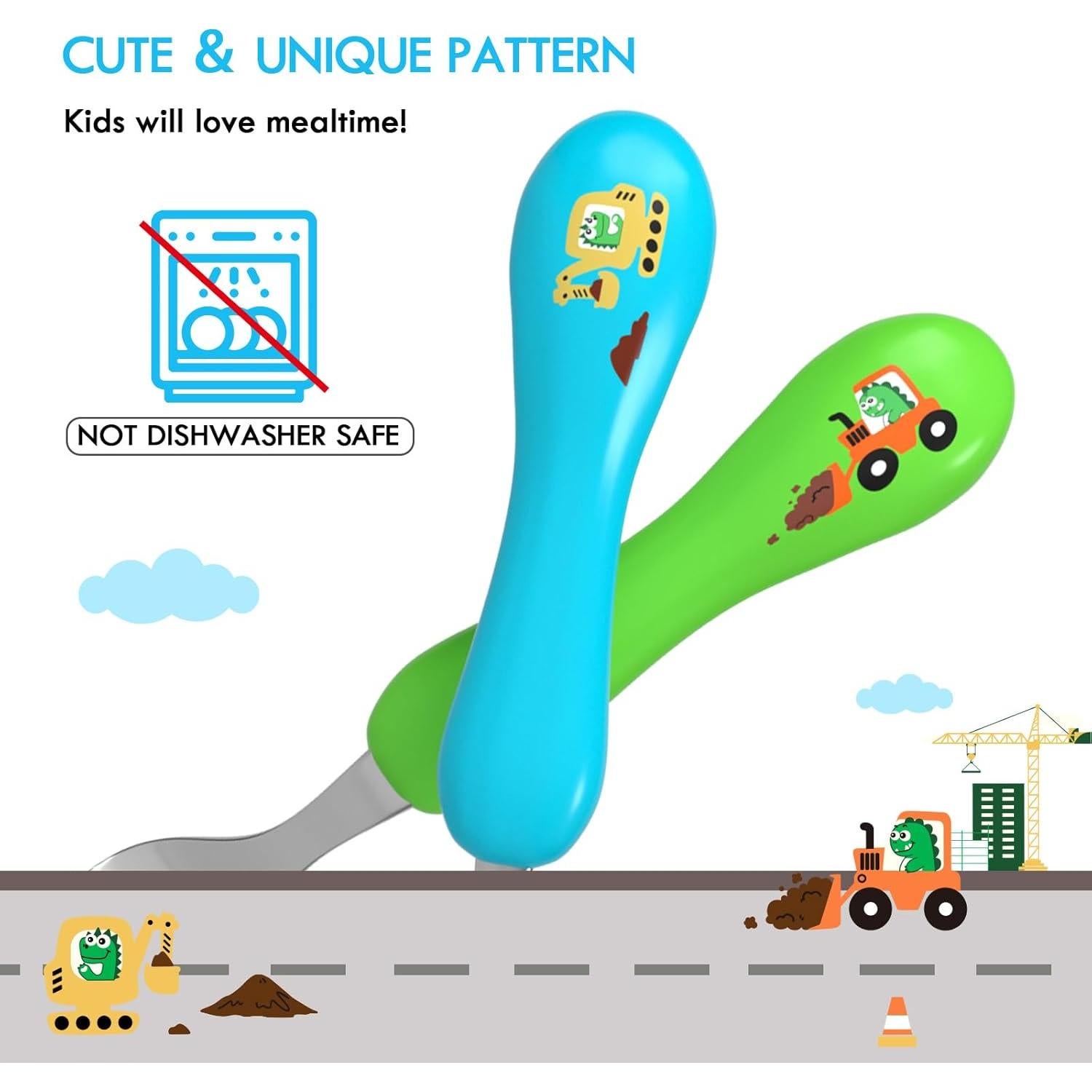 Juego de Cubiertos para Niños Lehoo Castle 6 Piezas Acero Inoxidable