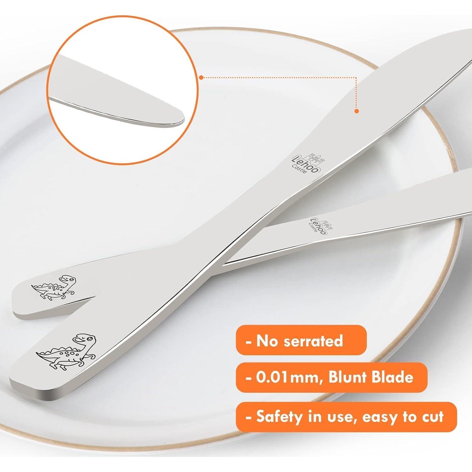 Juego de Cubiertos para Niños Lehoo Castillo 6 Piezas Acero Inoxidable