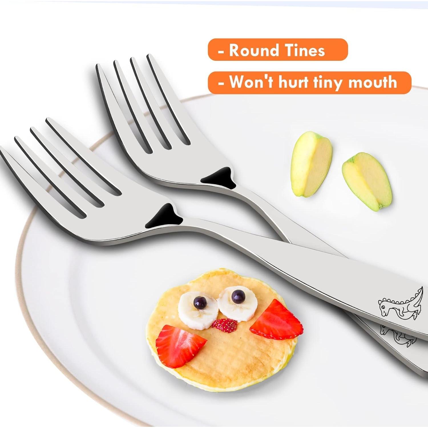 Juego de Cubiertos para Niños Lehoo Castillo 6 Piezas Acero Inoxidable