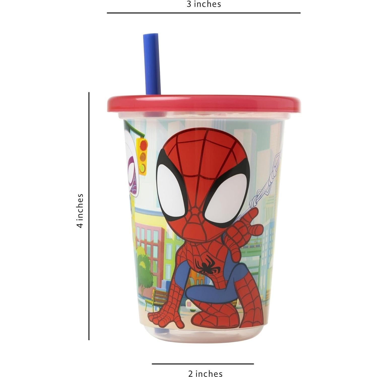 Tazas Sippy Spidey y Amigos - 10 Oz - Antiderrame