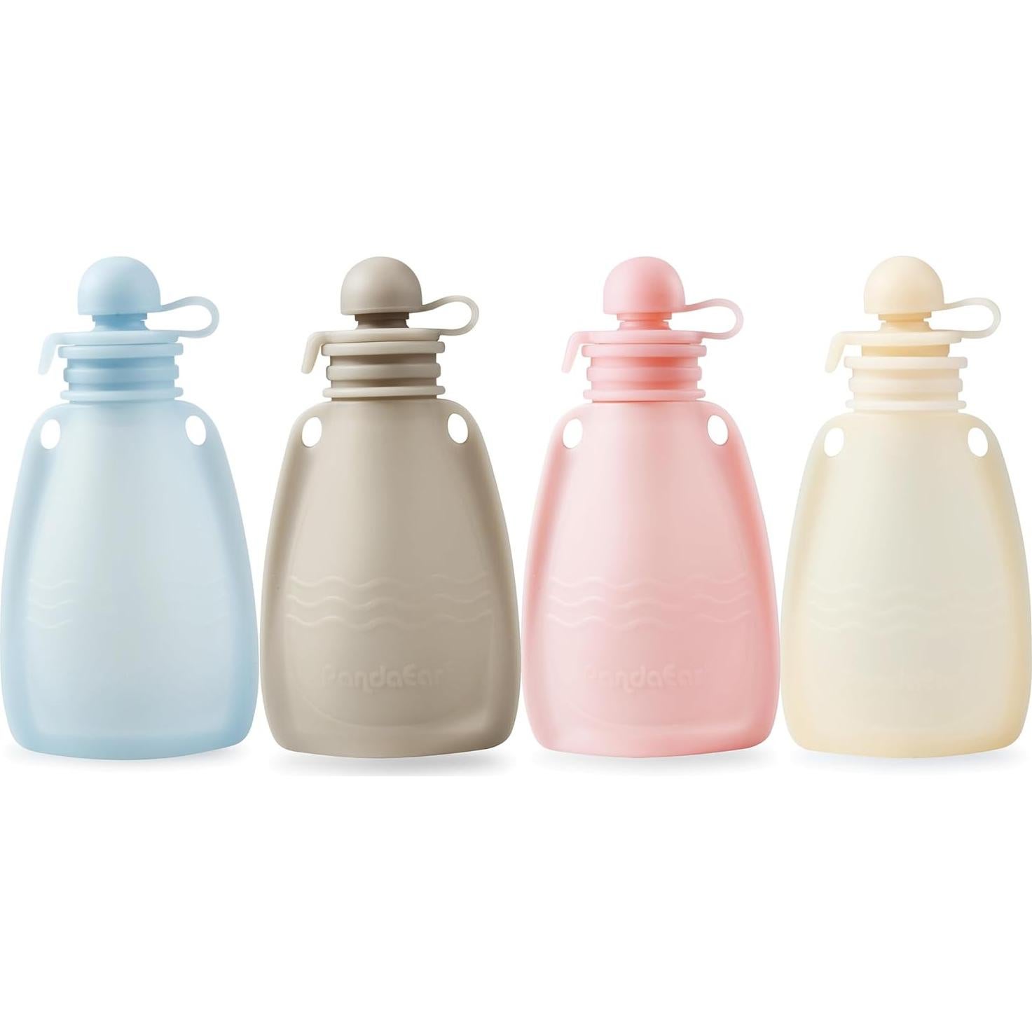 Bolsas de Silicona Reutilizables PandaEar para Bebés 150 ml - 4 Pzas