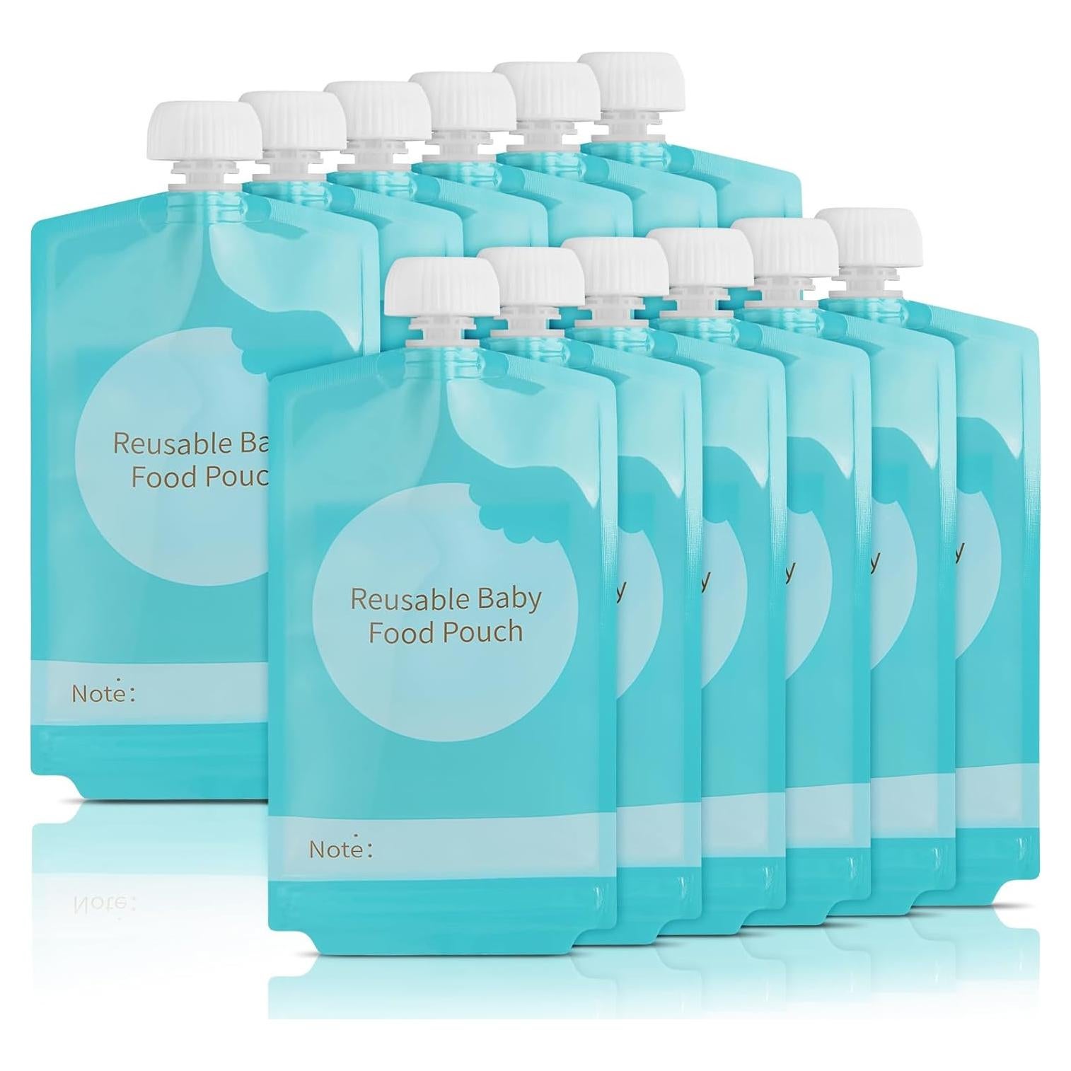 Kirecoo Bolsas Reutilizables para Comida de Bebé 12PCS 198ml