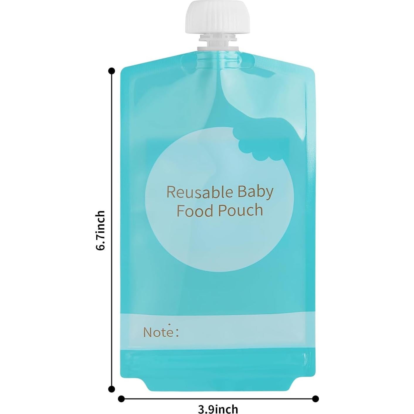 Kirecoo Bolsas Reutilizables para Comida de Bebé 12PCS 198ml