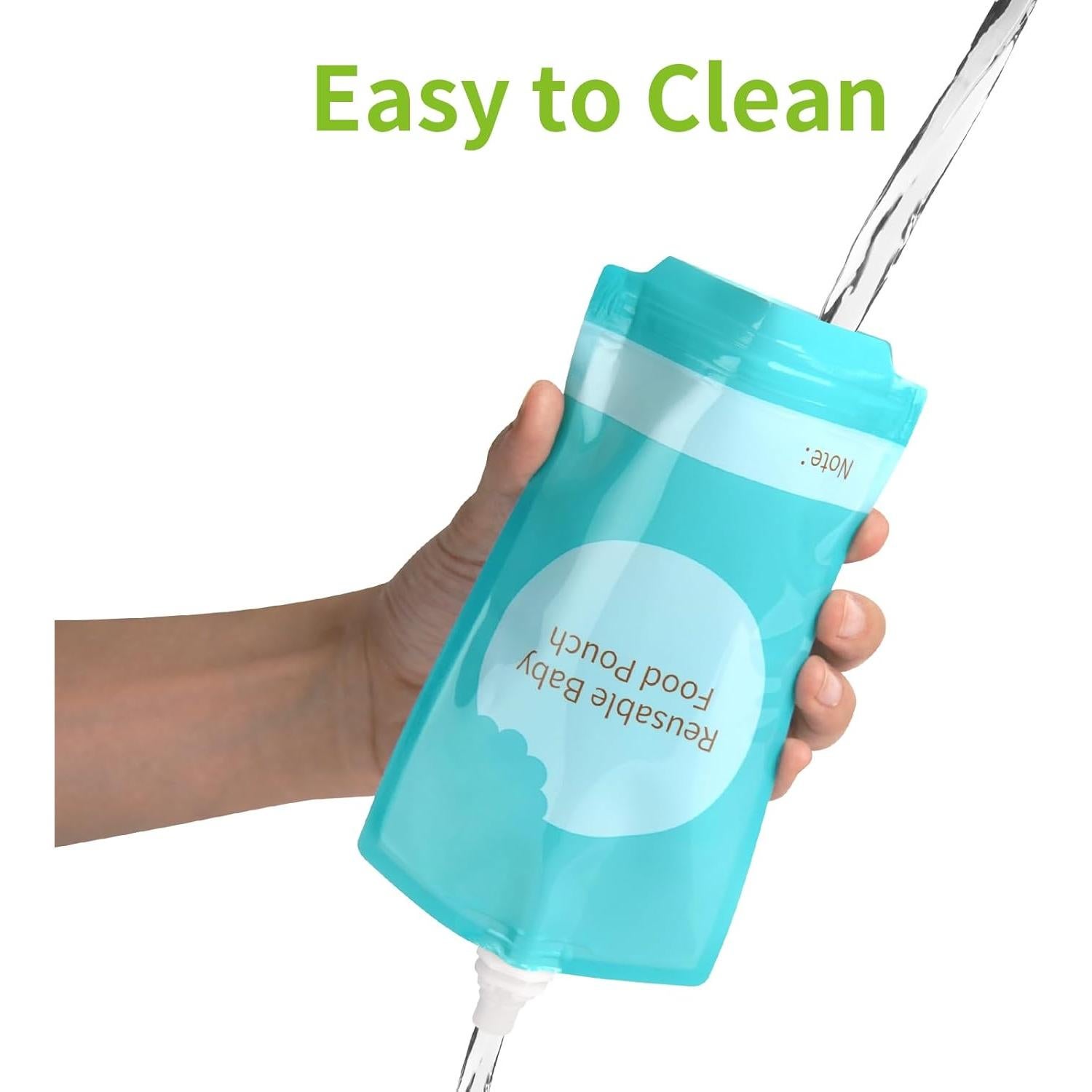 Kirecoo Bolsas Reutilizables para Comida de Bebé 12PCS 198ml