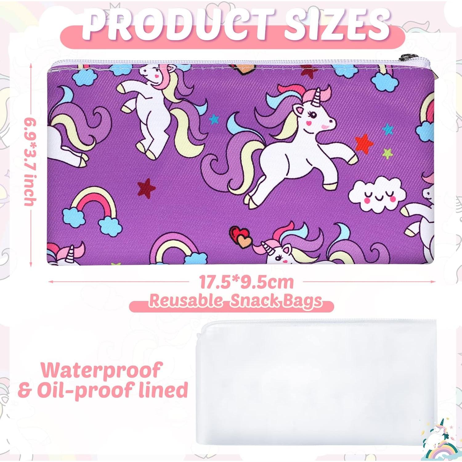 Chumia 6 Bolsas Reutilizables para Snacks Niños 17.5x9.4cm