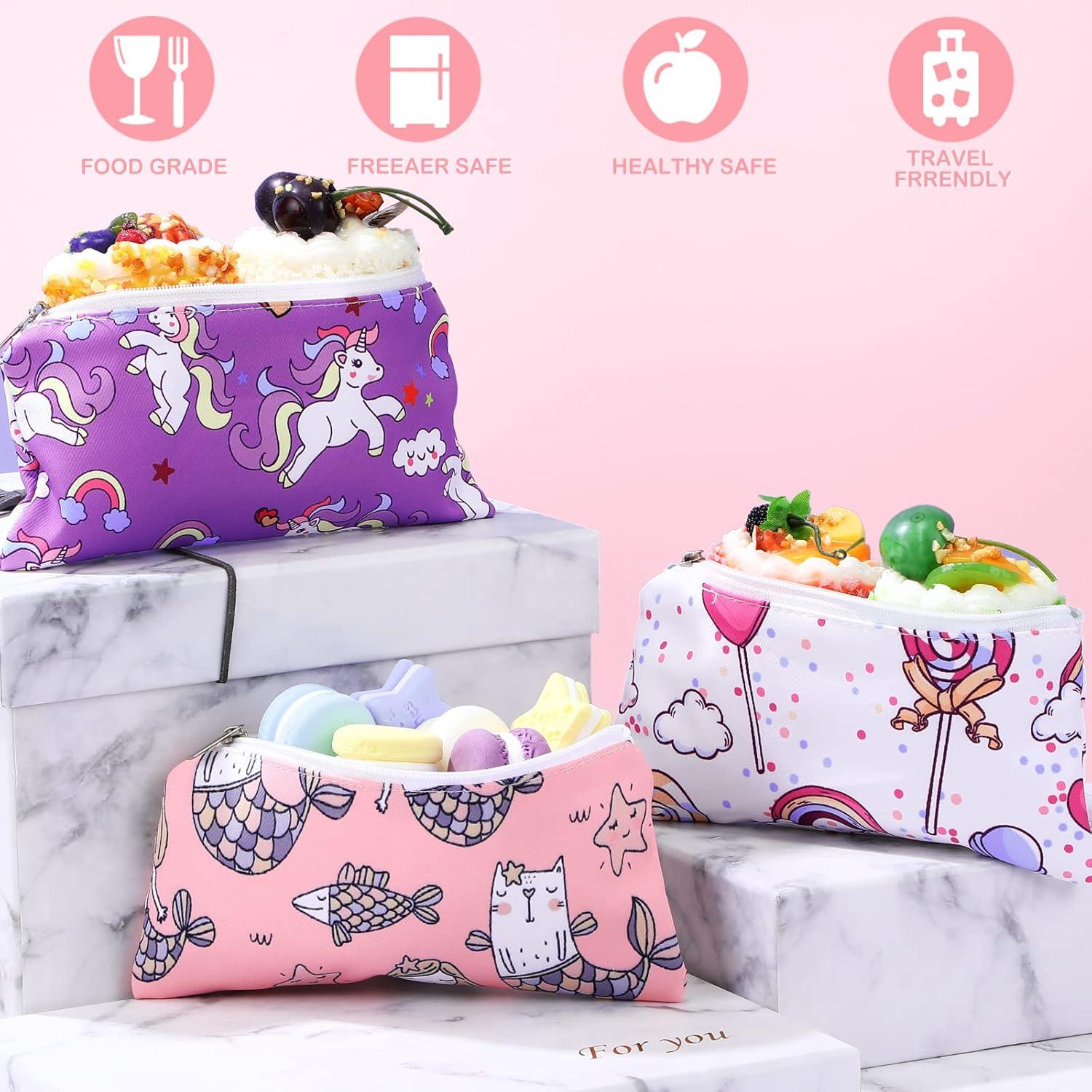 Chumia 6 Bolsas Reutilizables para Snacks Niños 17.5x9.4cm