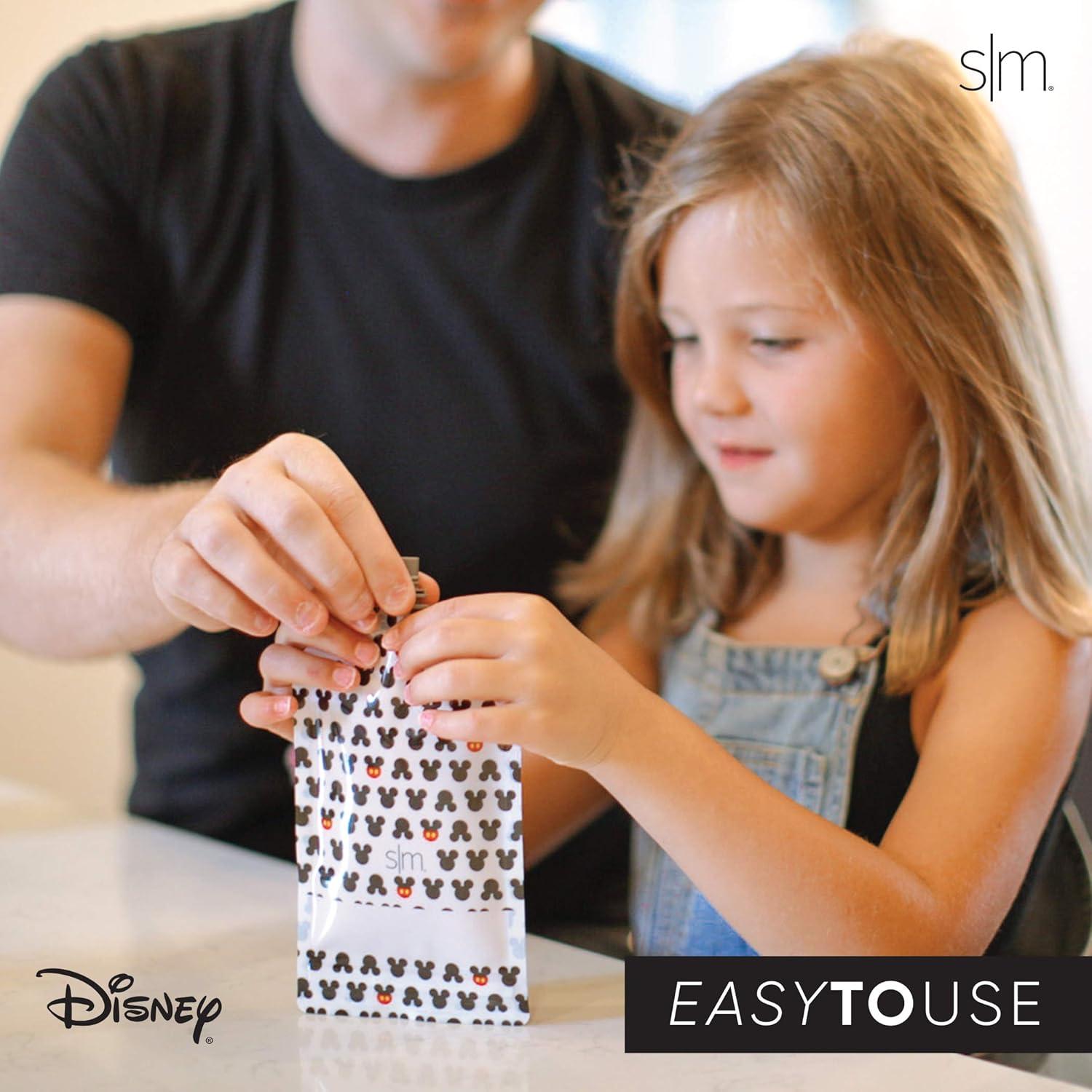 Bolsas Reutilizables para Comida Simple Modern 10-Pack 148 ml Disney