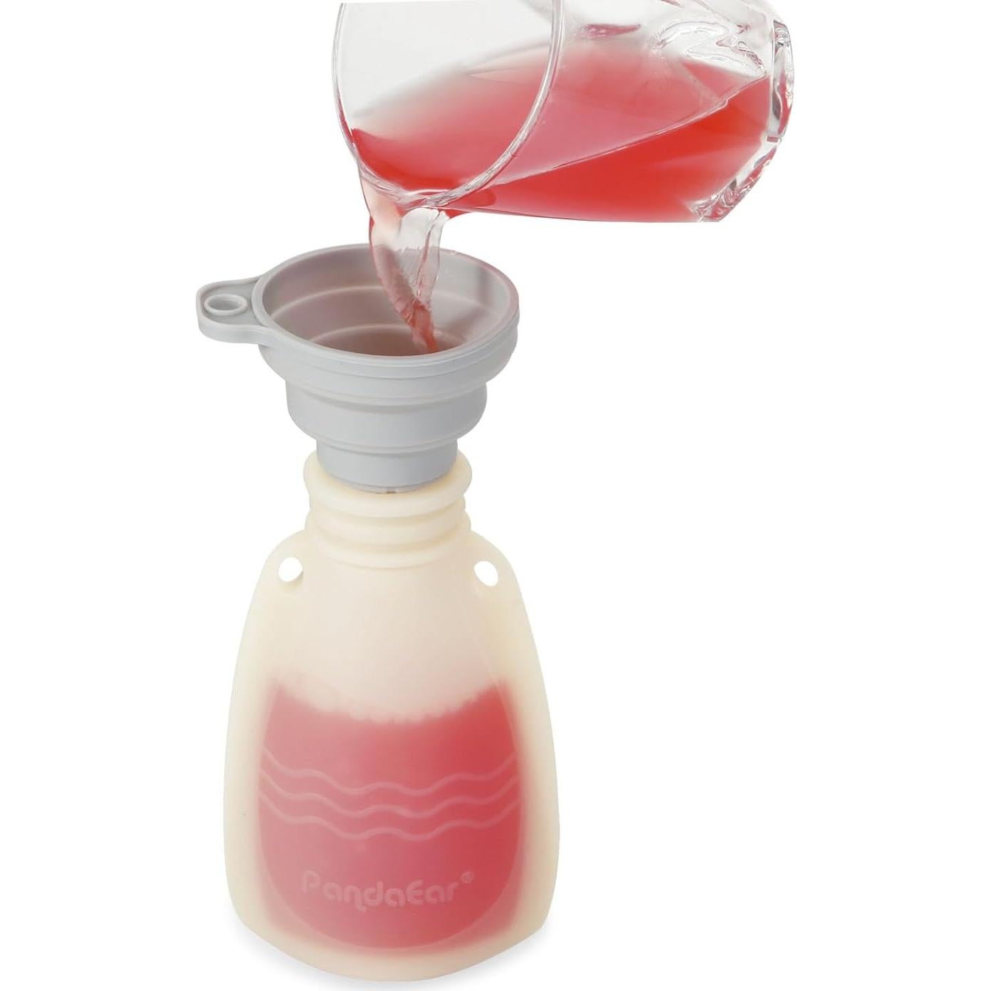 Bolsas de Silicona Reutilizables PandaEar para Bebé - 7 Unidades 150 ml