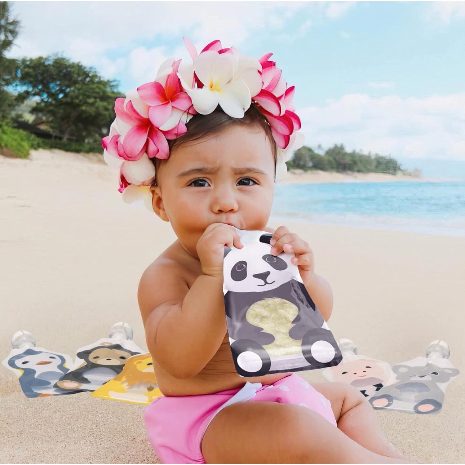 Bolsas Reutilizables Squooshi para Comida de Bebé - 12 Piezas