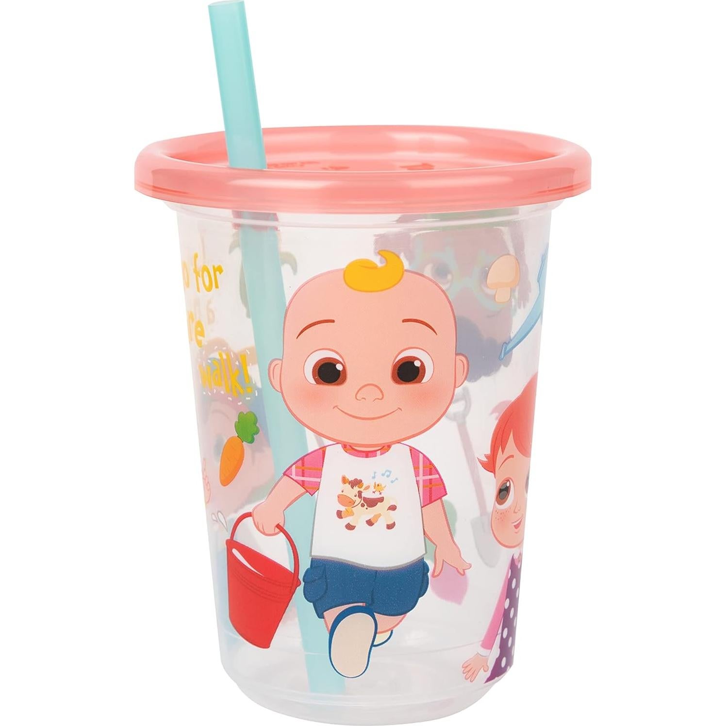 Tazas Sippy Cocomelon Las Primeras Años - 8 Piezas Antiderrame