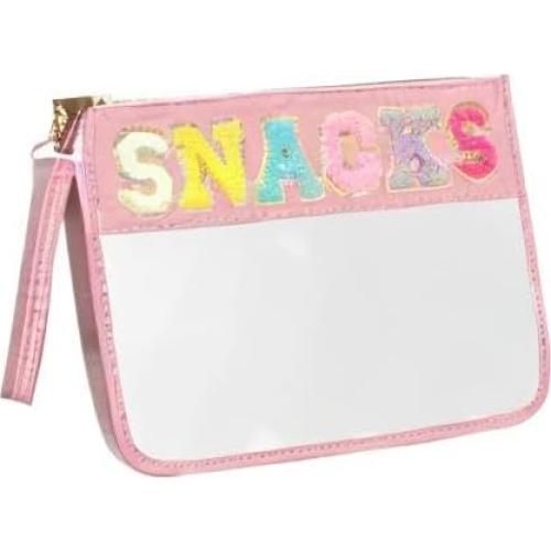 Bolsa de Maquillaje Transparente Siwara 33x24cm Rosa Impermeable