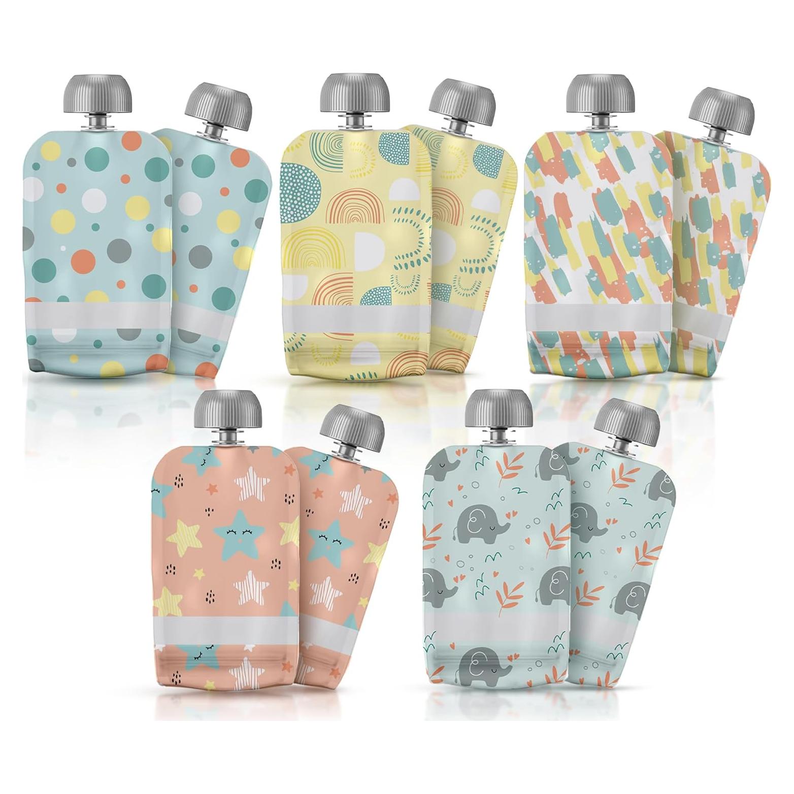 Bolsas Reutilizables para Comida de Bebé Little Whispers - 10 Unidades