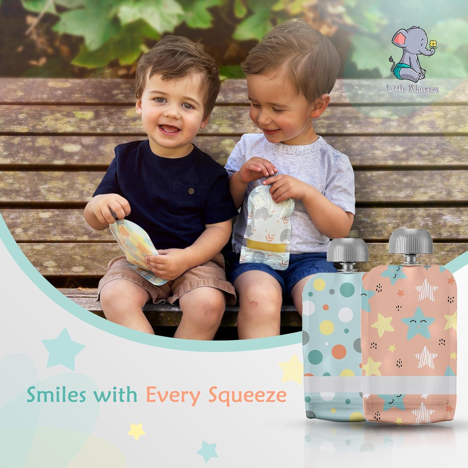 Bolsas Reutilizables para Comida de Bebé Little Whispers - 10 Unidades