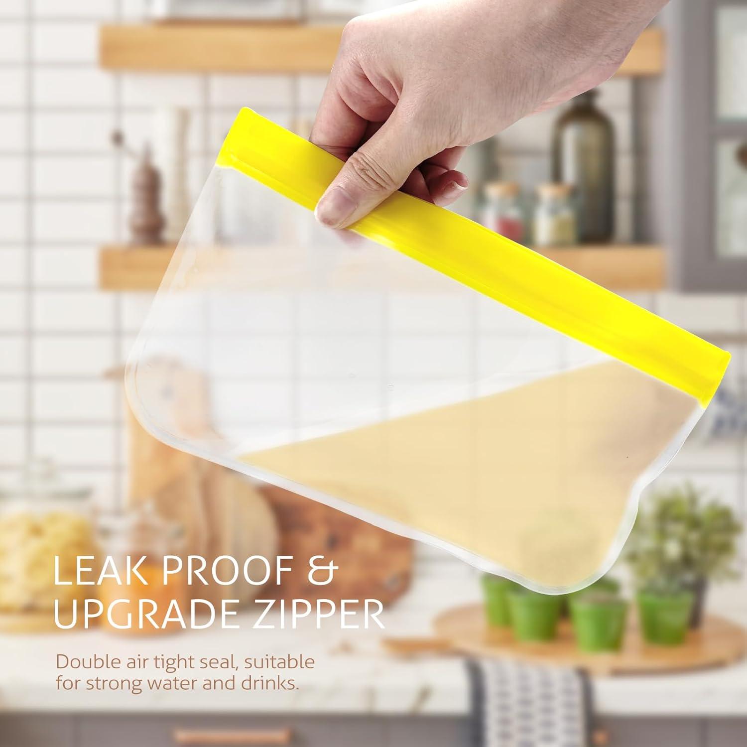 Bolsas de Almacenamiento Reutilizables Koolstuffs 10 Piezas Silicona